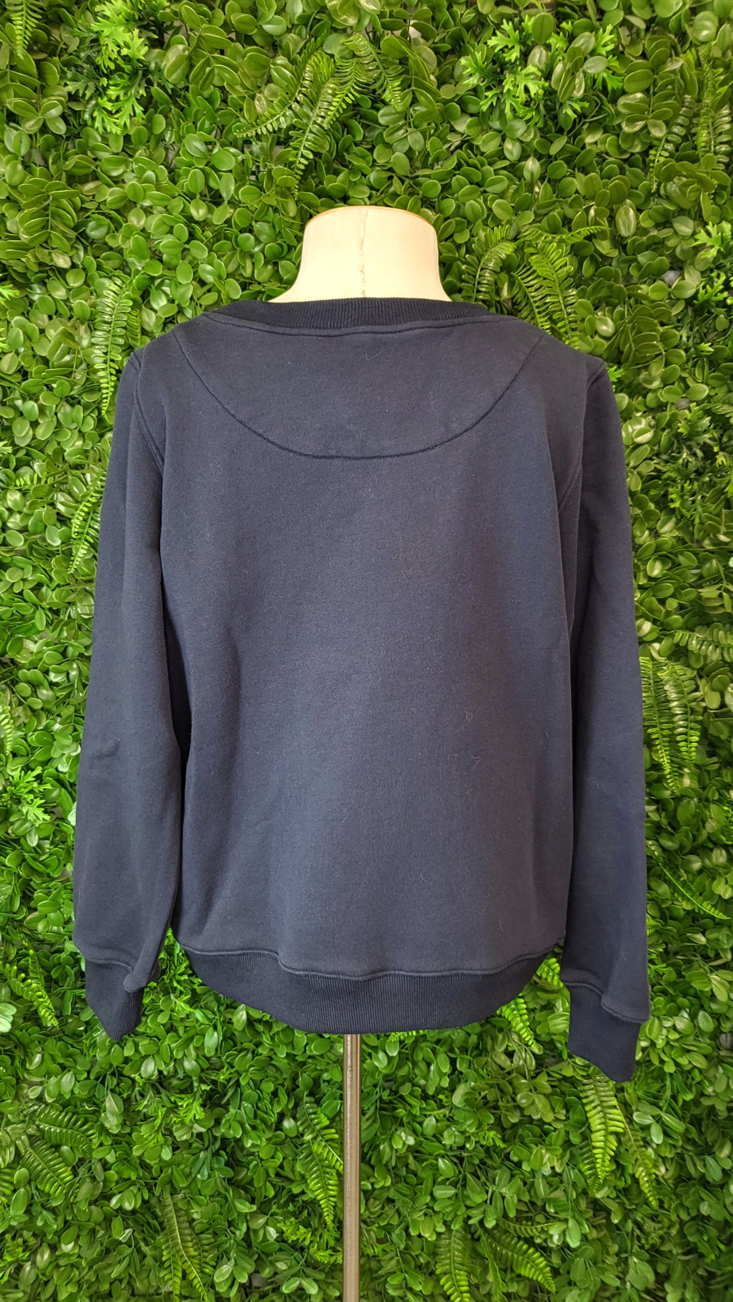 Moss Navy Logo Sweat Top (10)