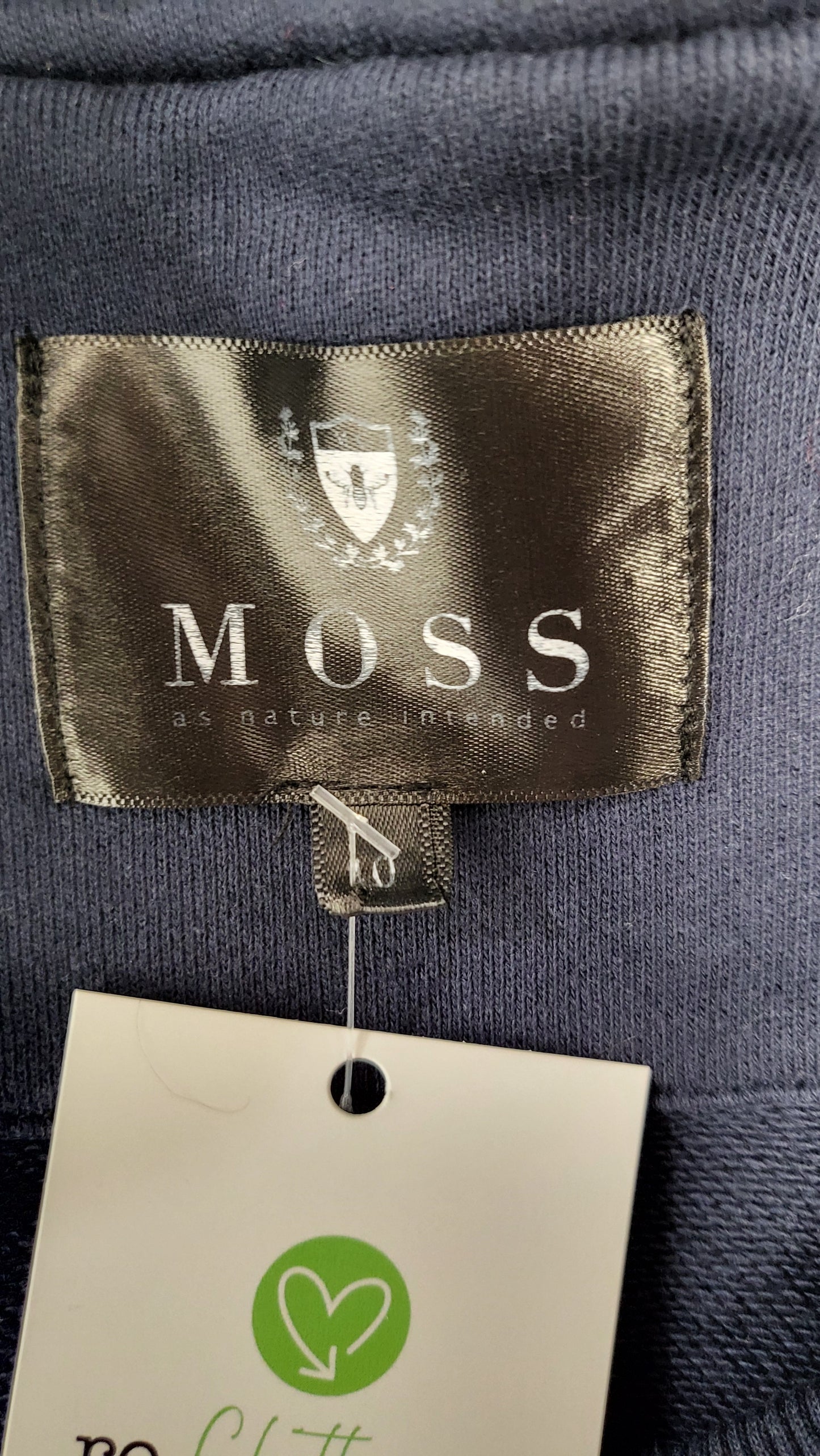 Moss Navy Logo Sweat Top (10)