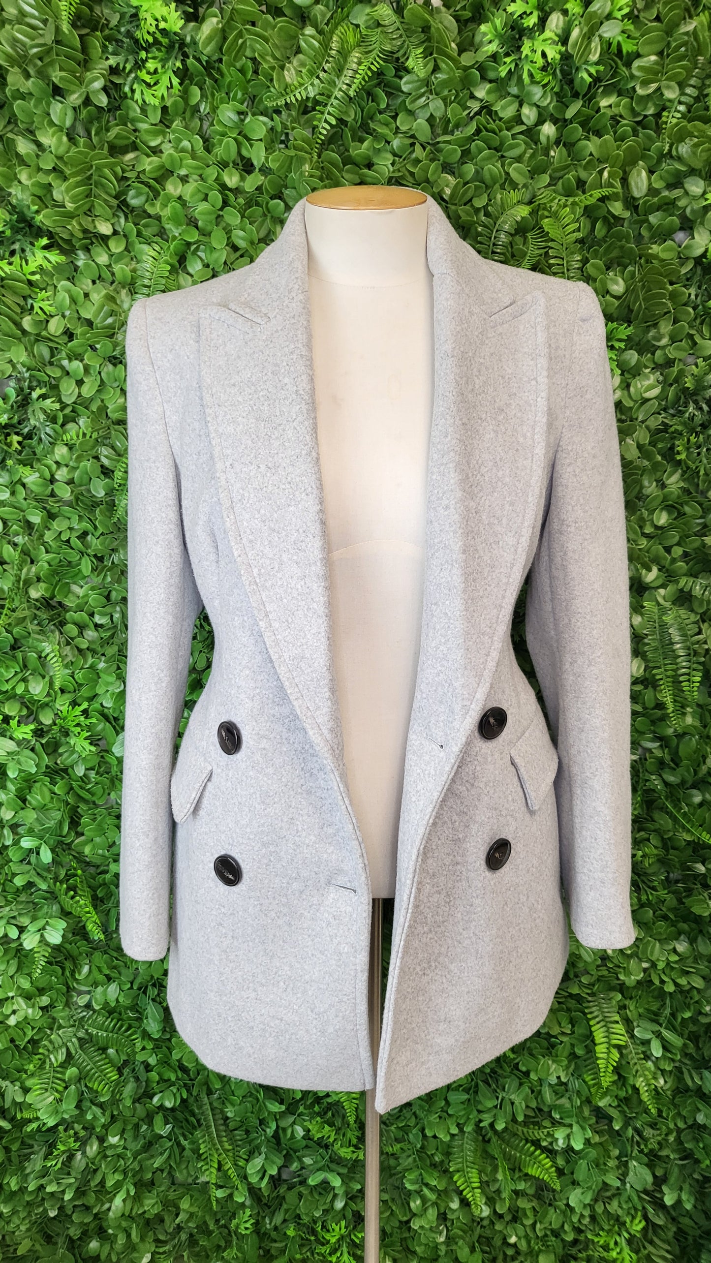 Zara Grey Peacoat (10)