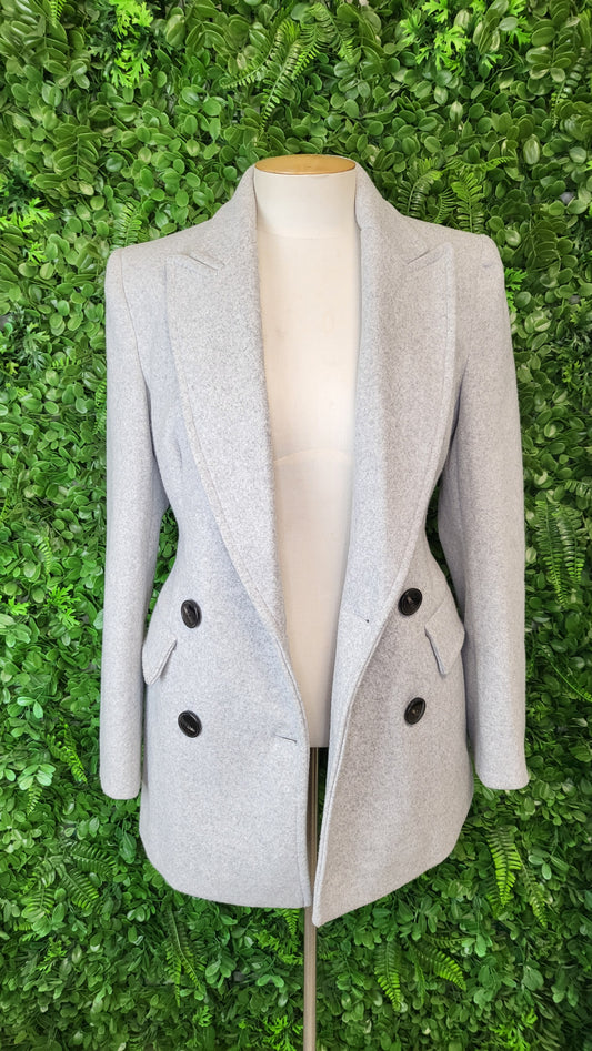 Zara Grey Peacoat (10)