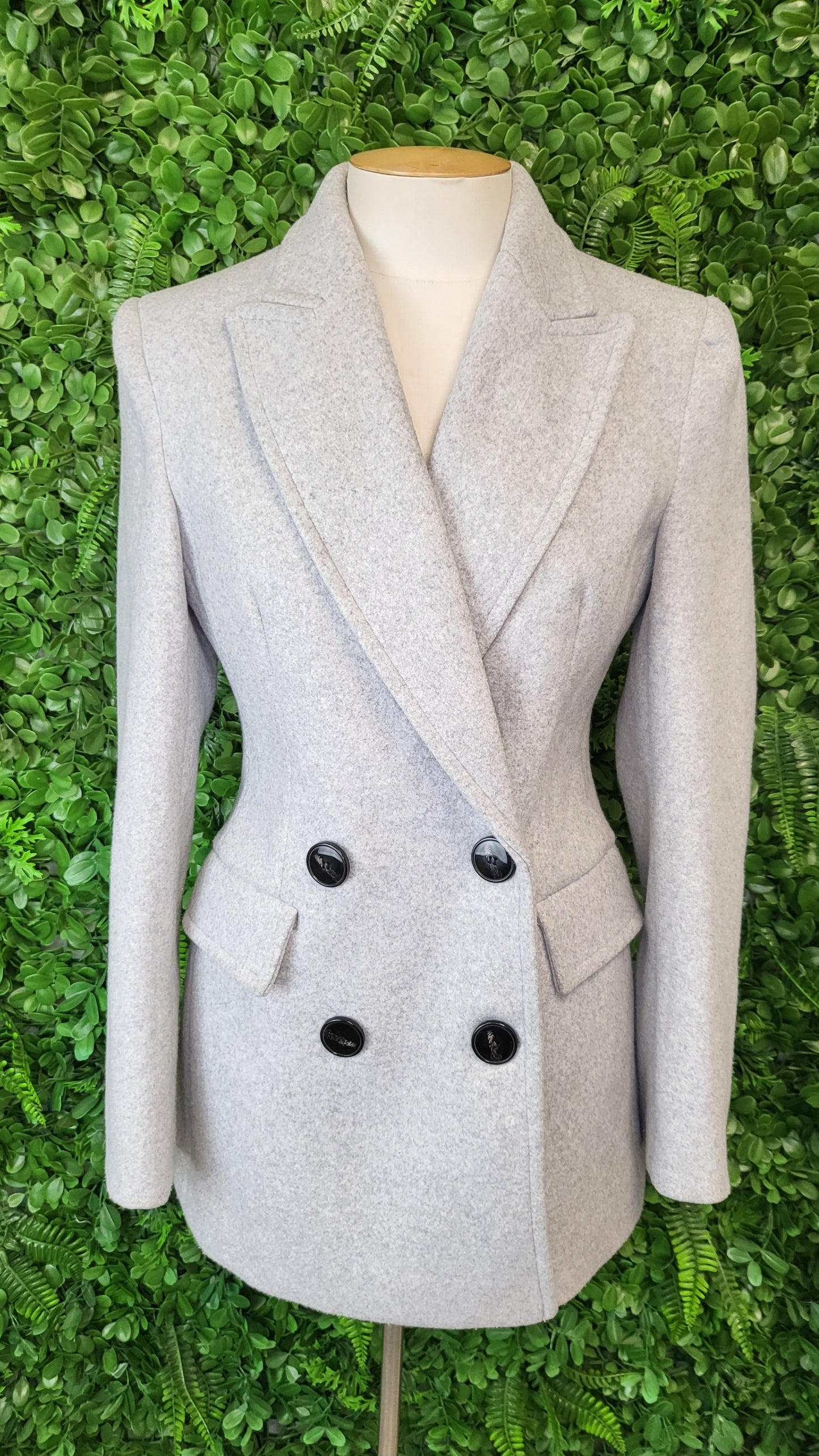 Zara Grey Peacoat (10)