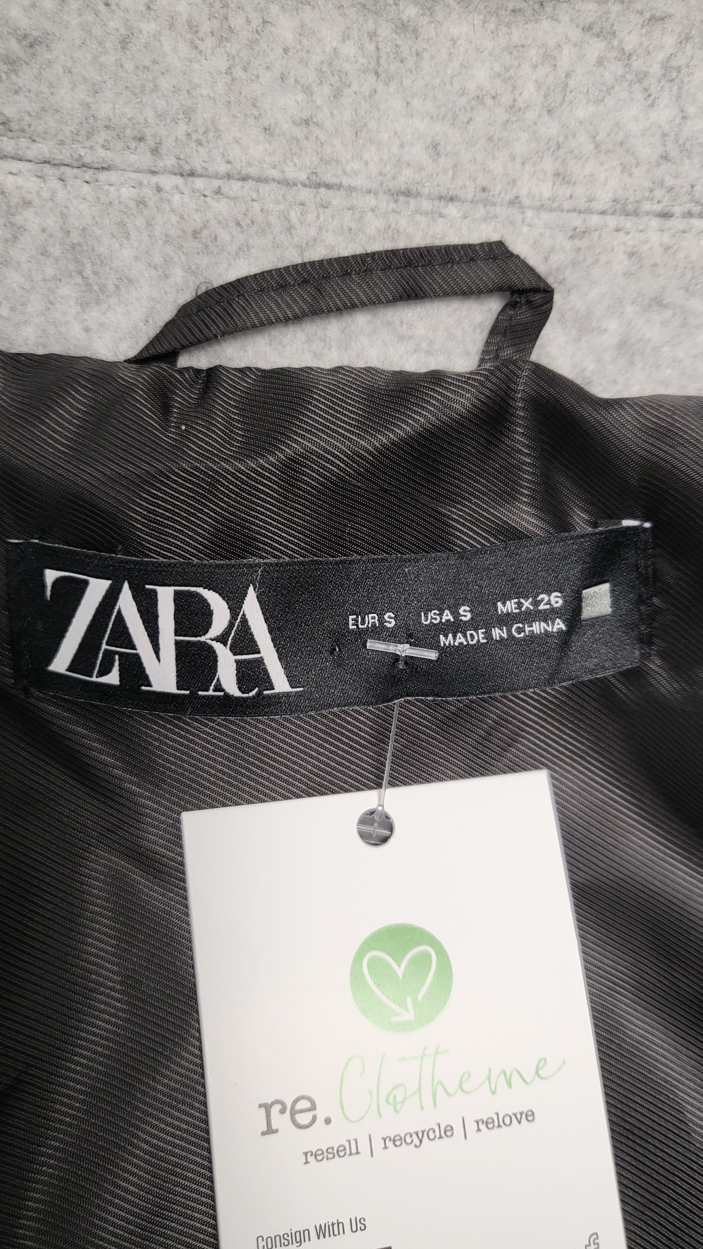 Zara Grey Peacoat (10)