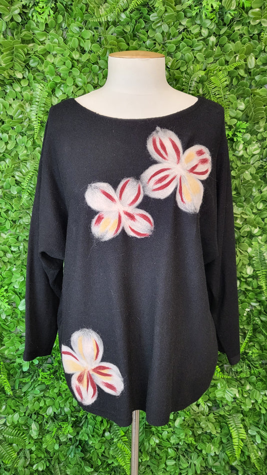 Aaeda Black Felted Wool Knit BNWT (12)