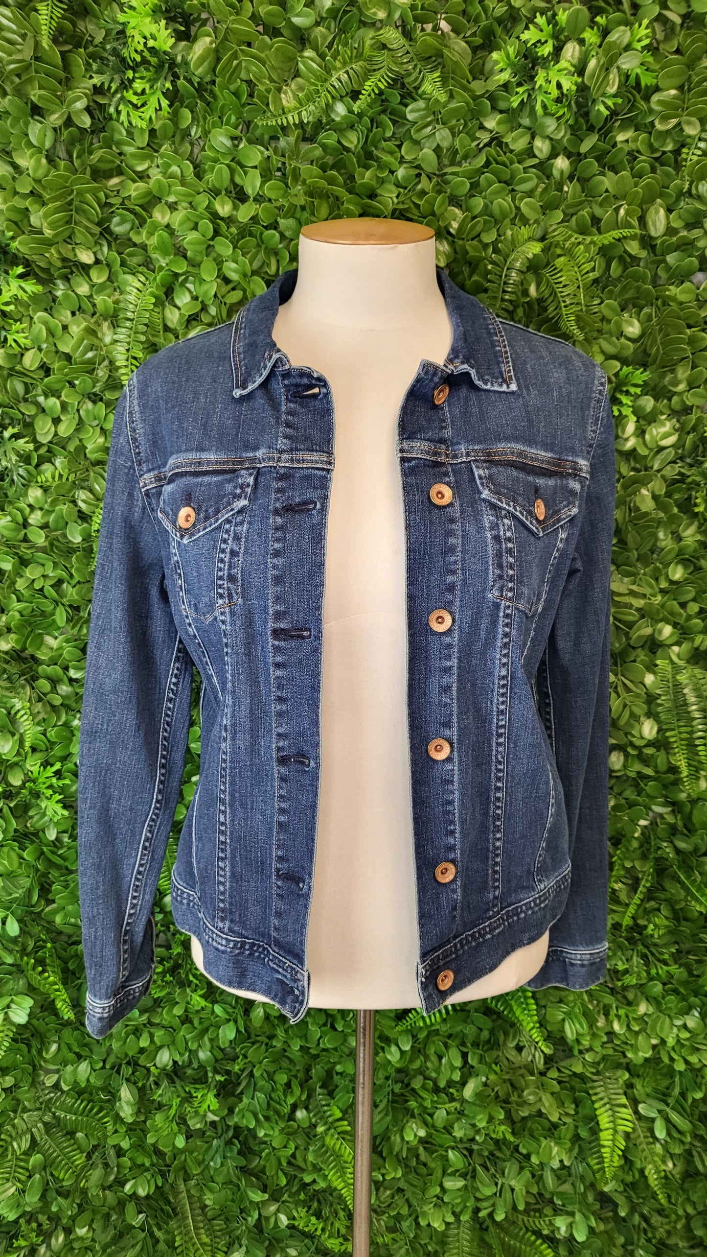 Land's End Ink Stretch Denim Jacket (10-12)