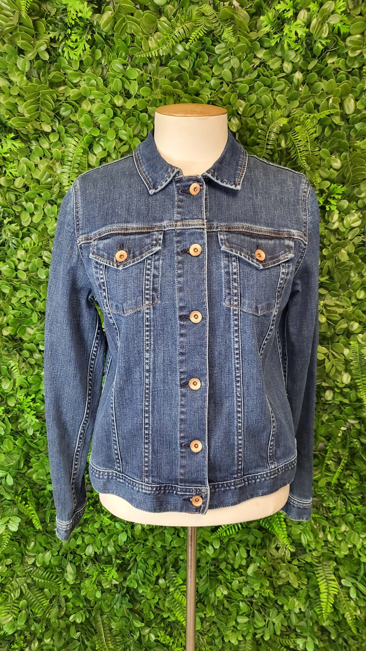 Land's End Ink Stretch Denim Jacket (10-12)