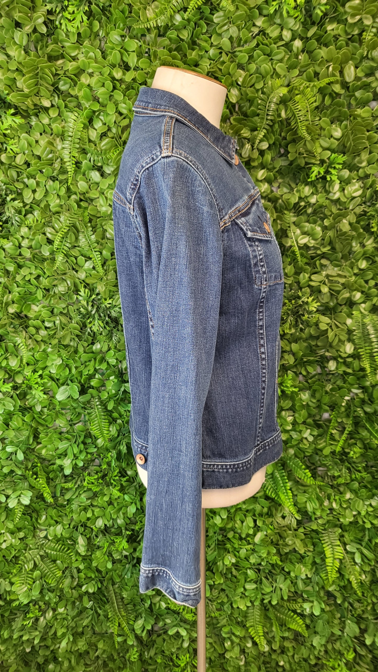 Land's End Ink Stretch Denim Jacket (10-12)