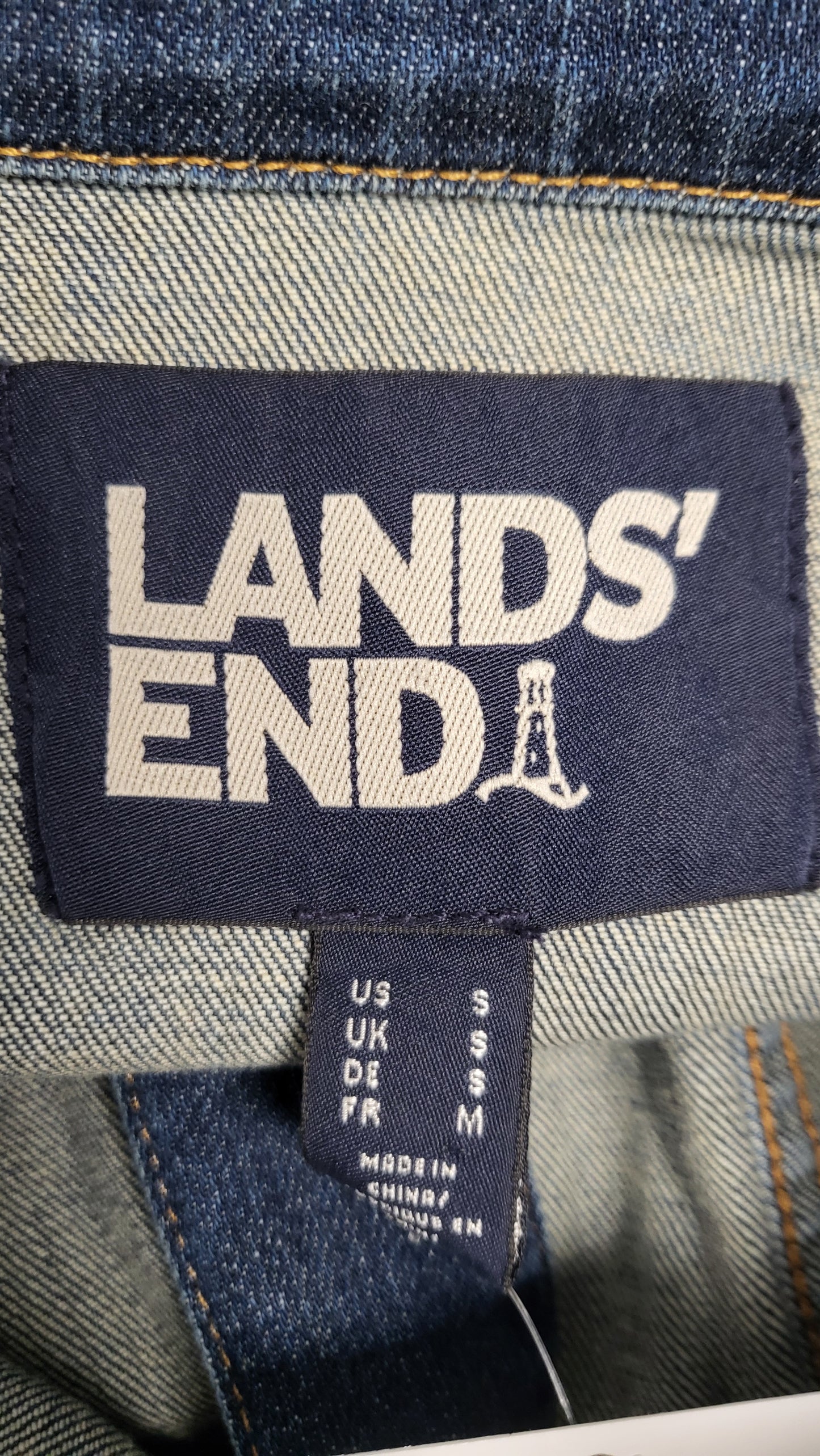 Land's End Ink Stretch Denim Jacket (10-12)