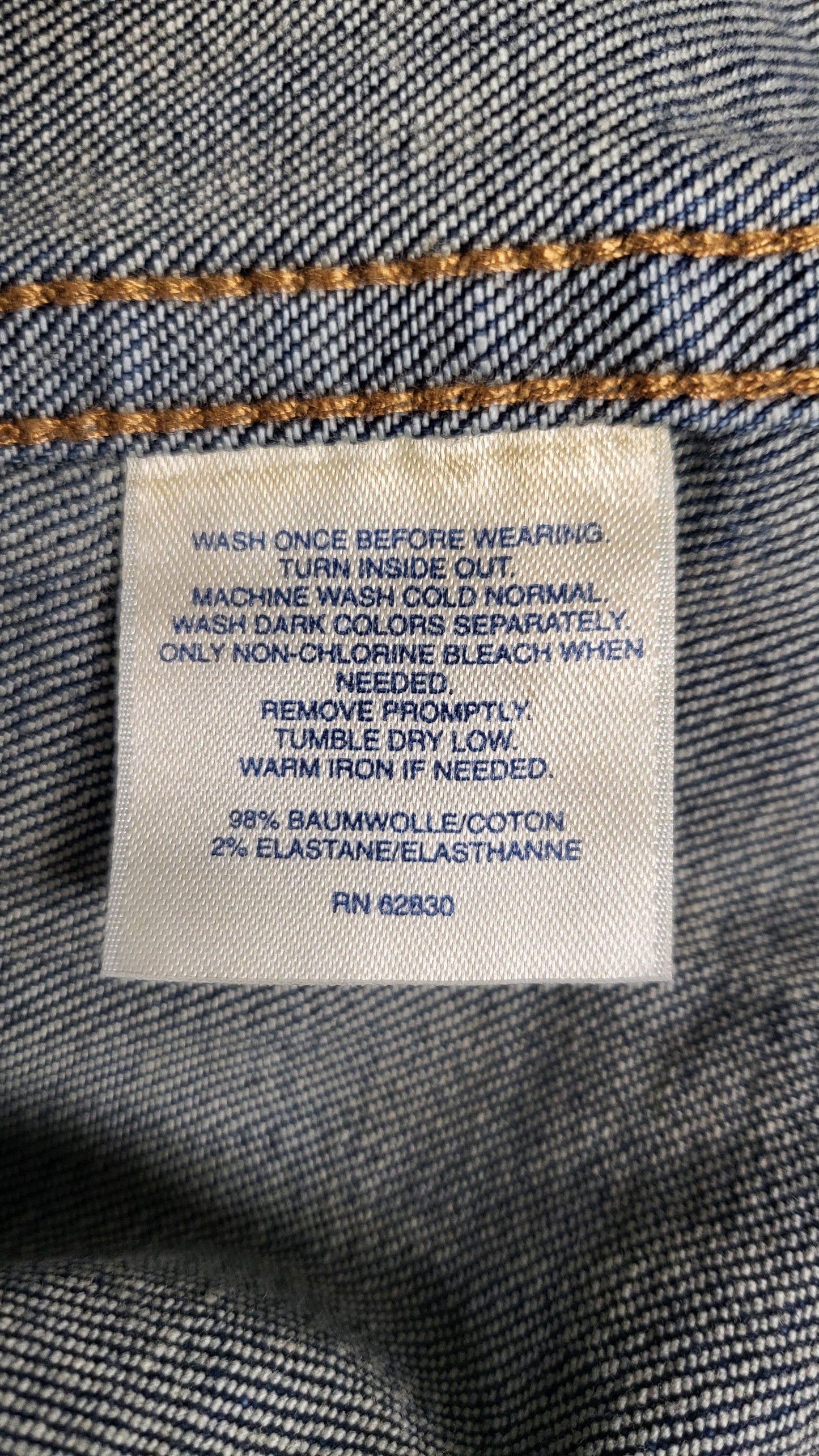 Land's End Ink Stretch Denim Jacket (10-12)