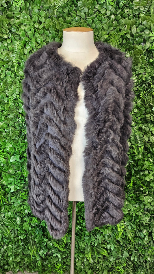 Random Grey Rabbit Cape (12-16)