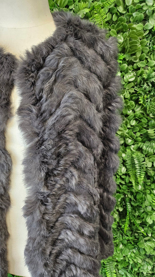 Random Grey Rabbit Cape (12-16)