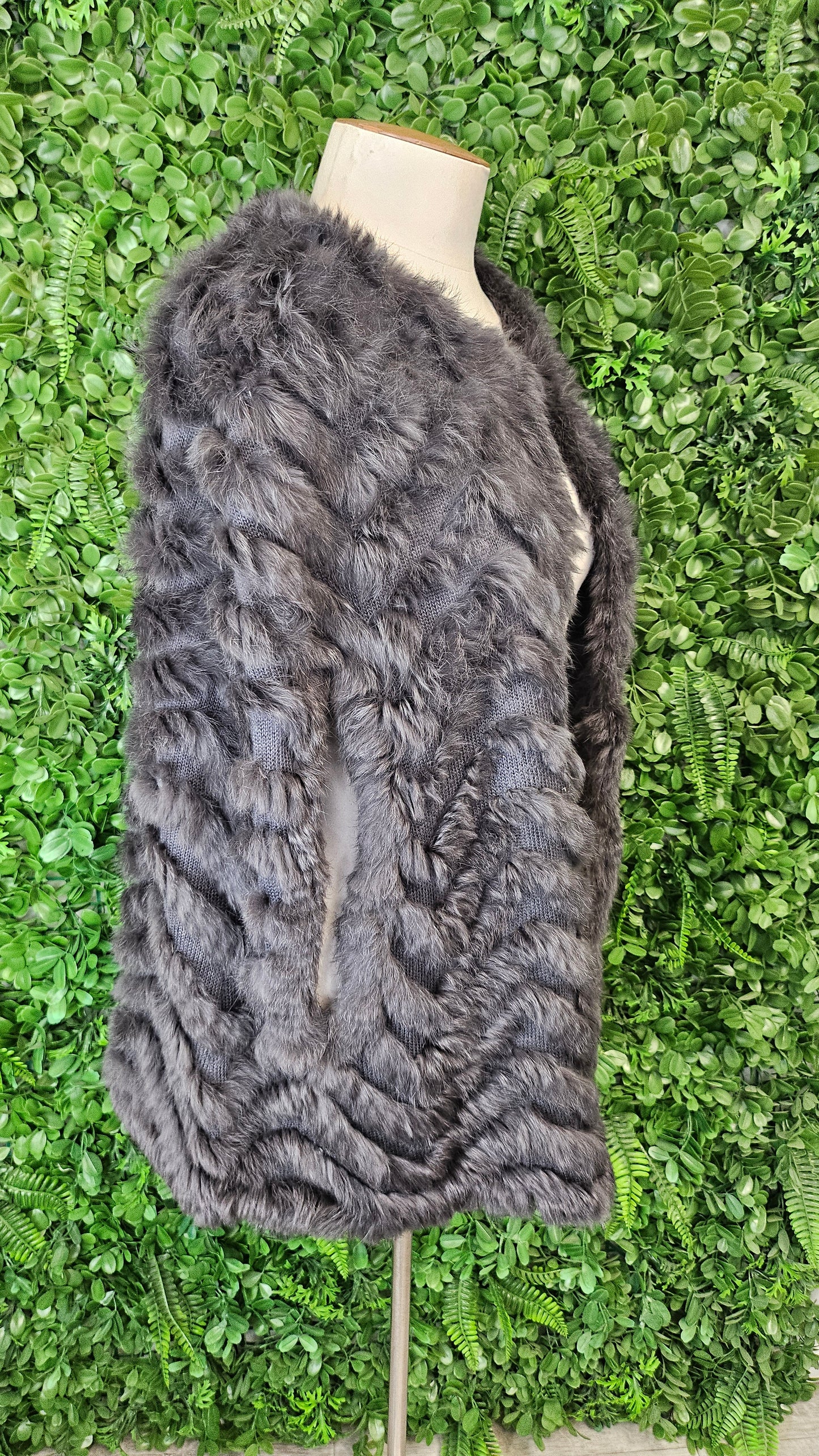 Random Grey Rabbit Cape (12-16)
