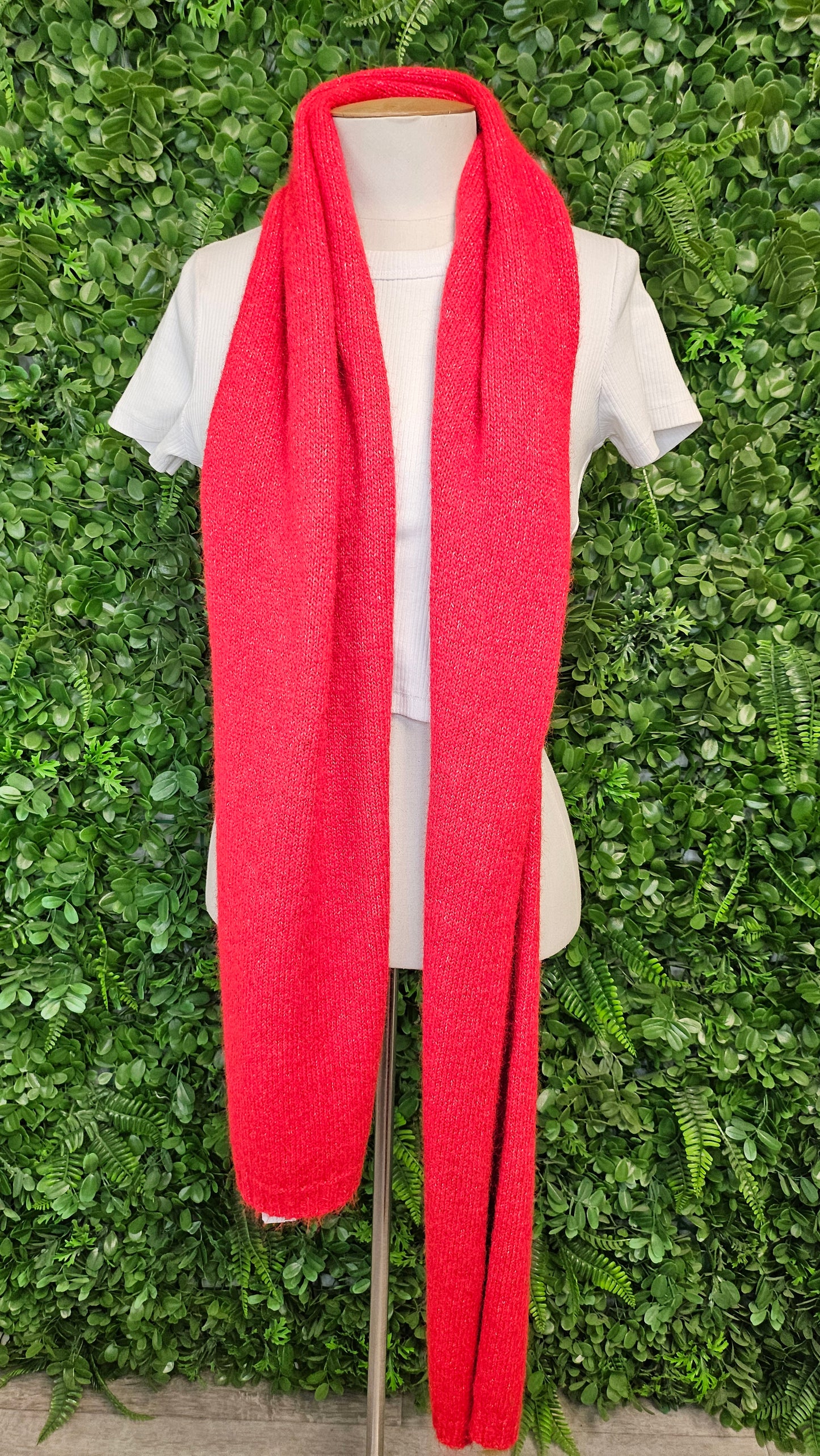 Reitmans Orange/Red Knit Scarf