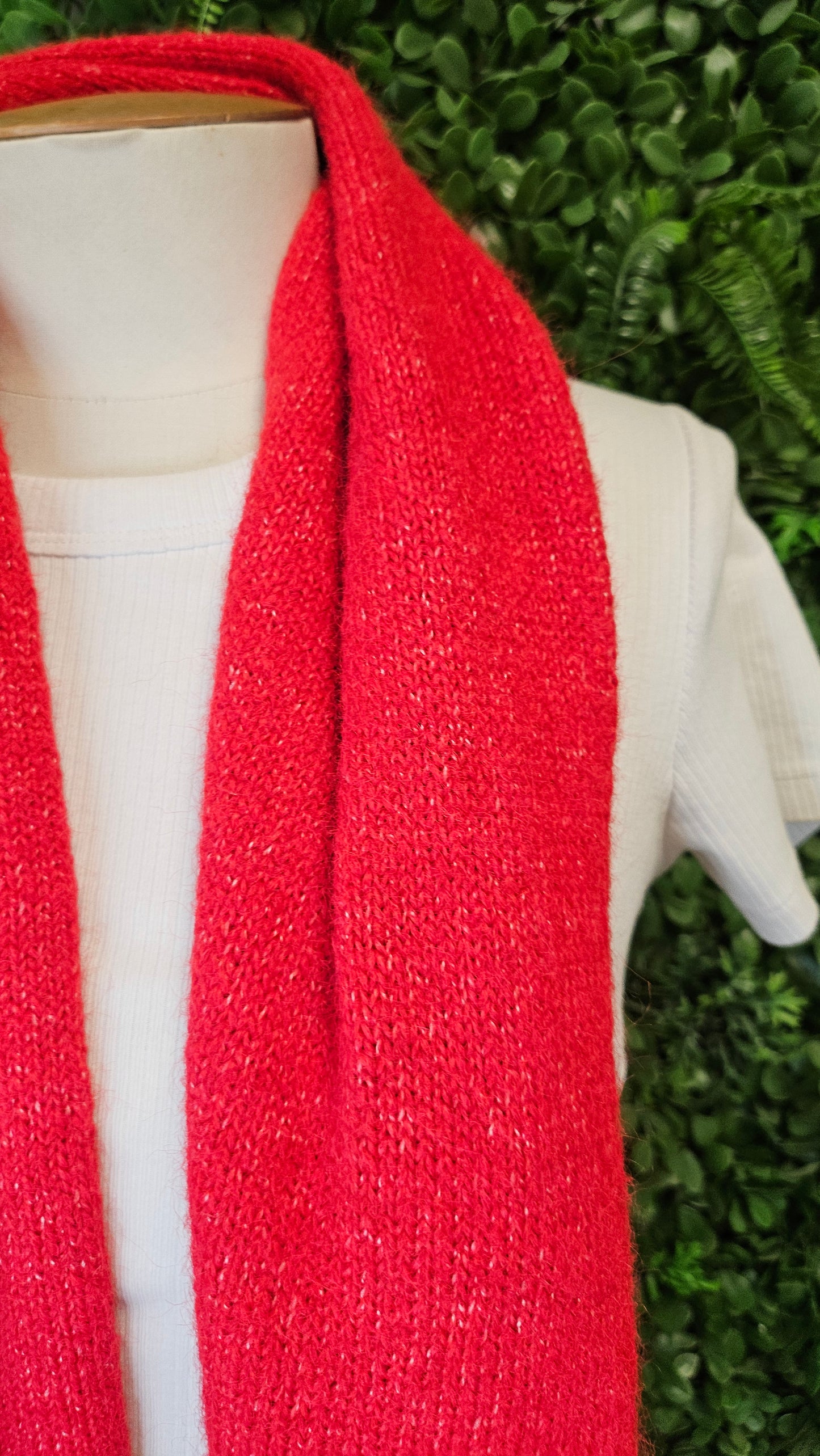 Reitmans Orange/Red Knit Scarf