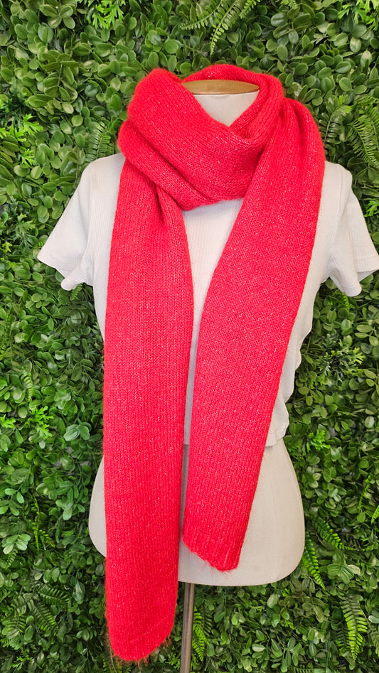 Reitmans Orange/Red Knit Scarf