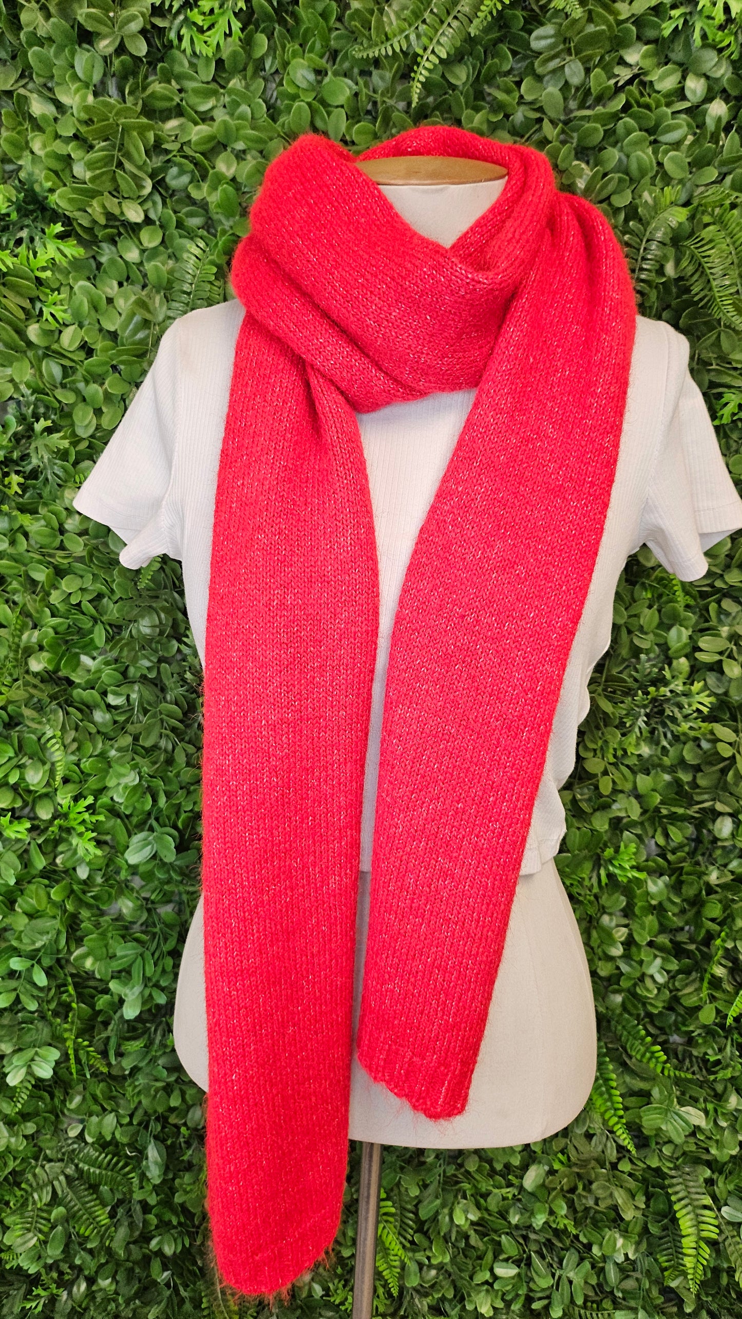 Reitmans Orange/Red Knit Scarf