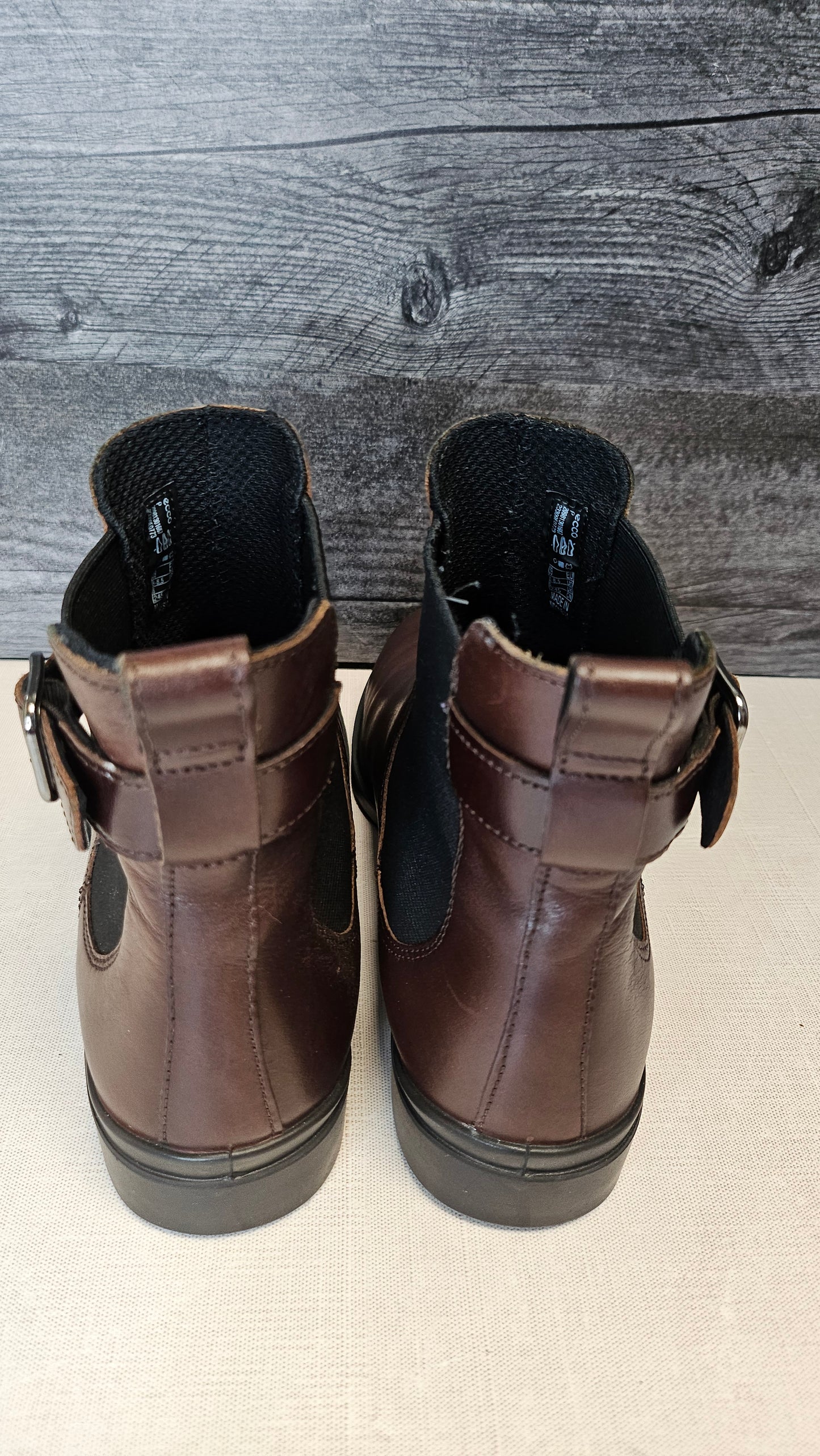 Ecco Brown Dodger Leather Boot (39)