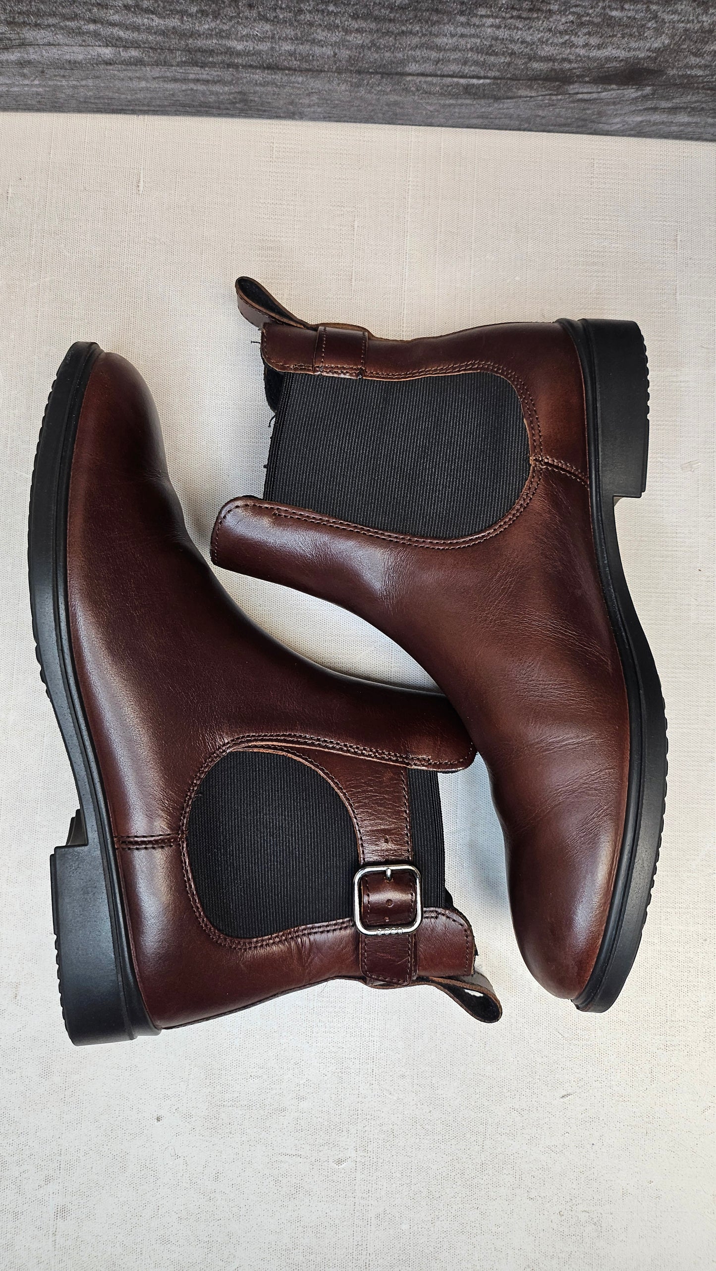 Ecco Brown Dodger Leather Boot (39)
