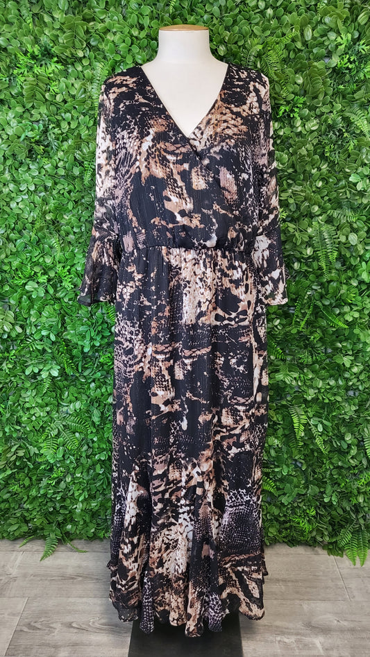 Kaleidoscope Reptile Print Maxi Dress BNWT (12)
