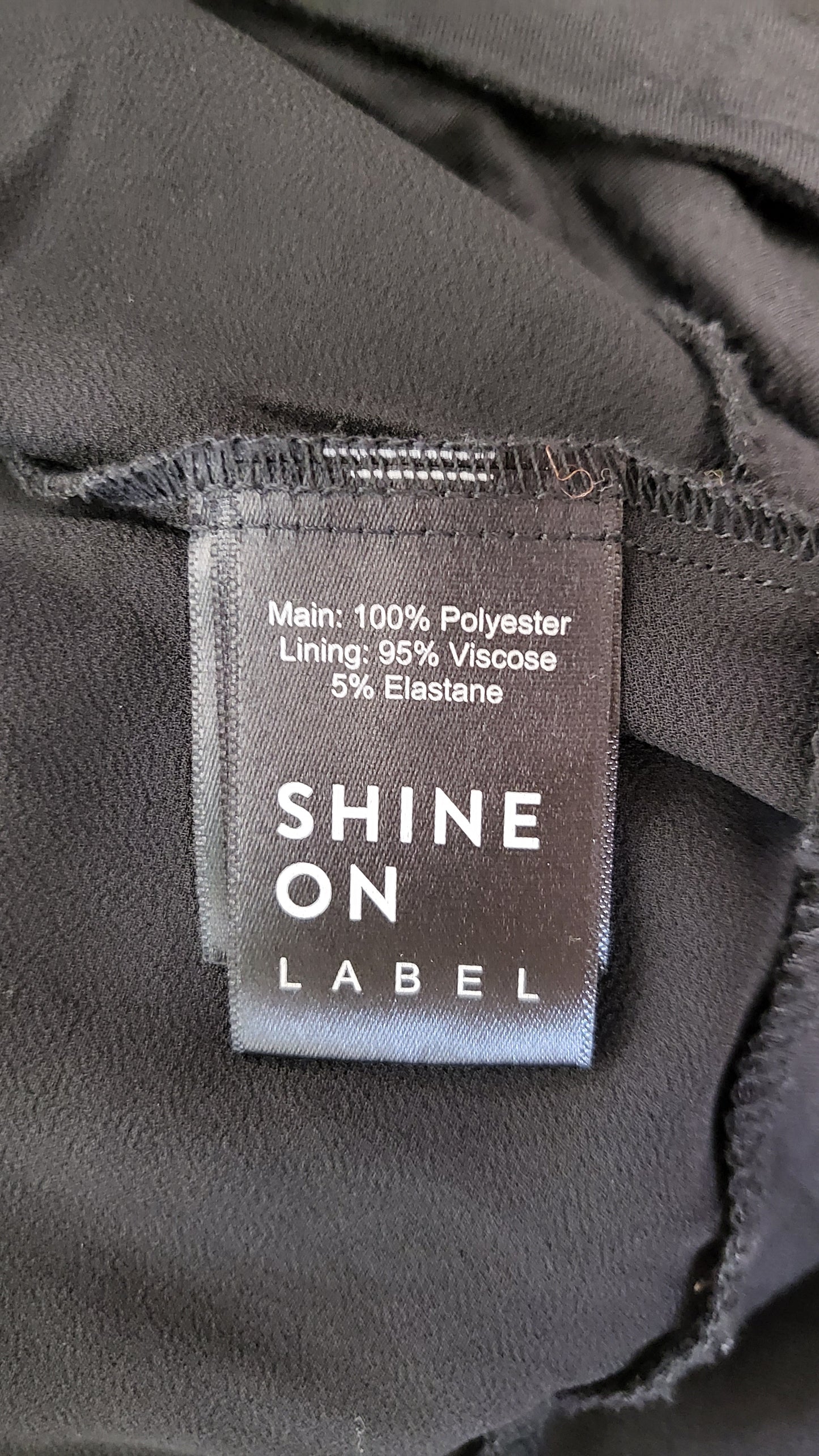 Shine On Black Sheer Print Top (14)