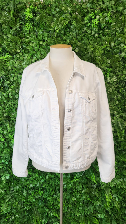 Papaya White Stretch Denim Jacket (12)