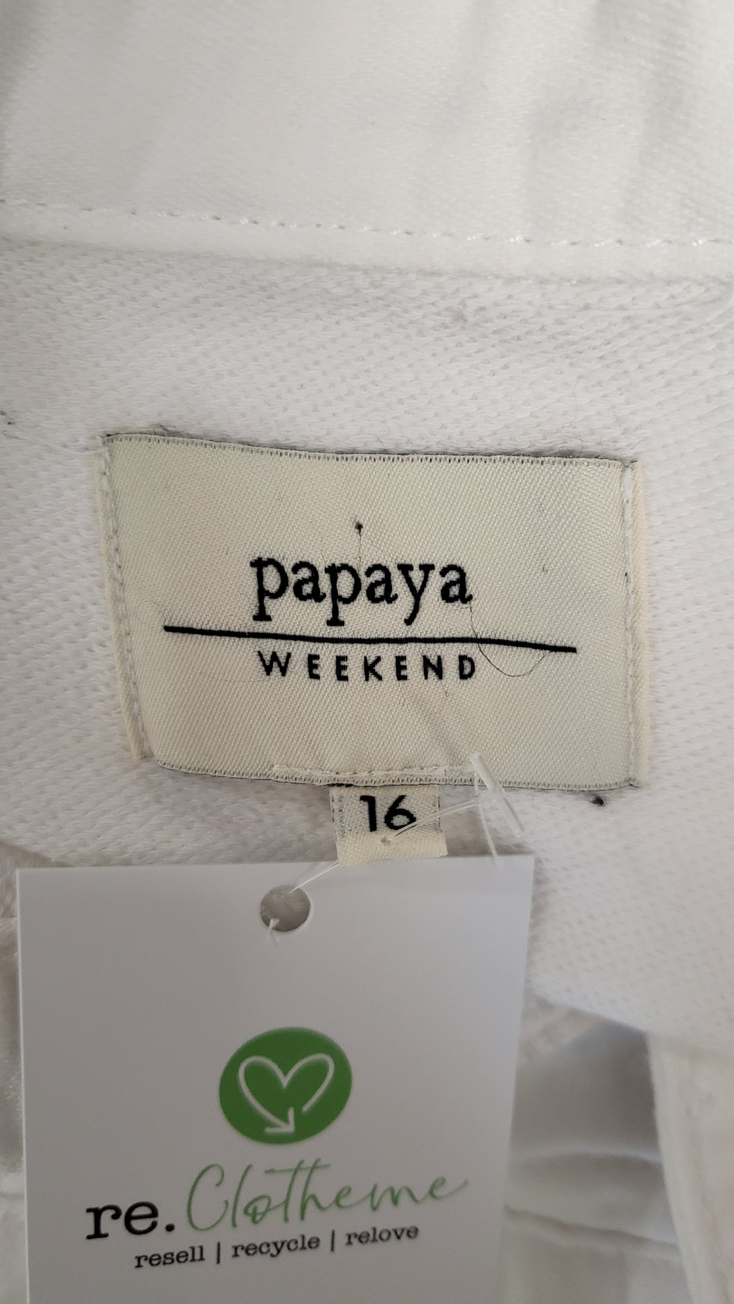 Papaya White Stretch Denim Jacket (12)