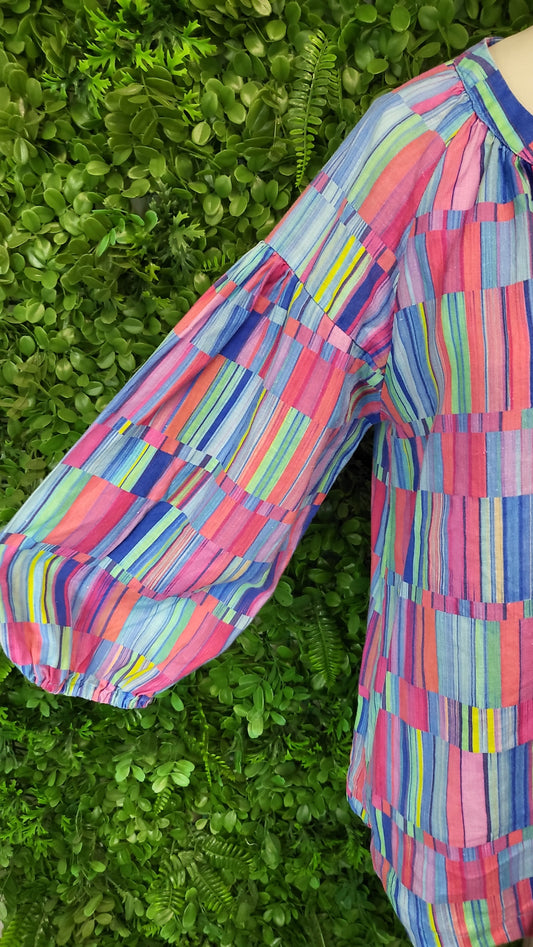 Blue Illusion Multi Linen Shirt (10)