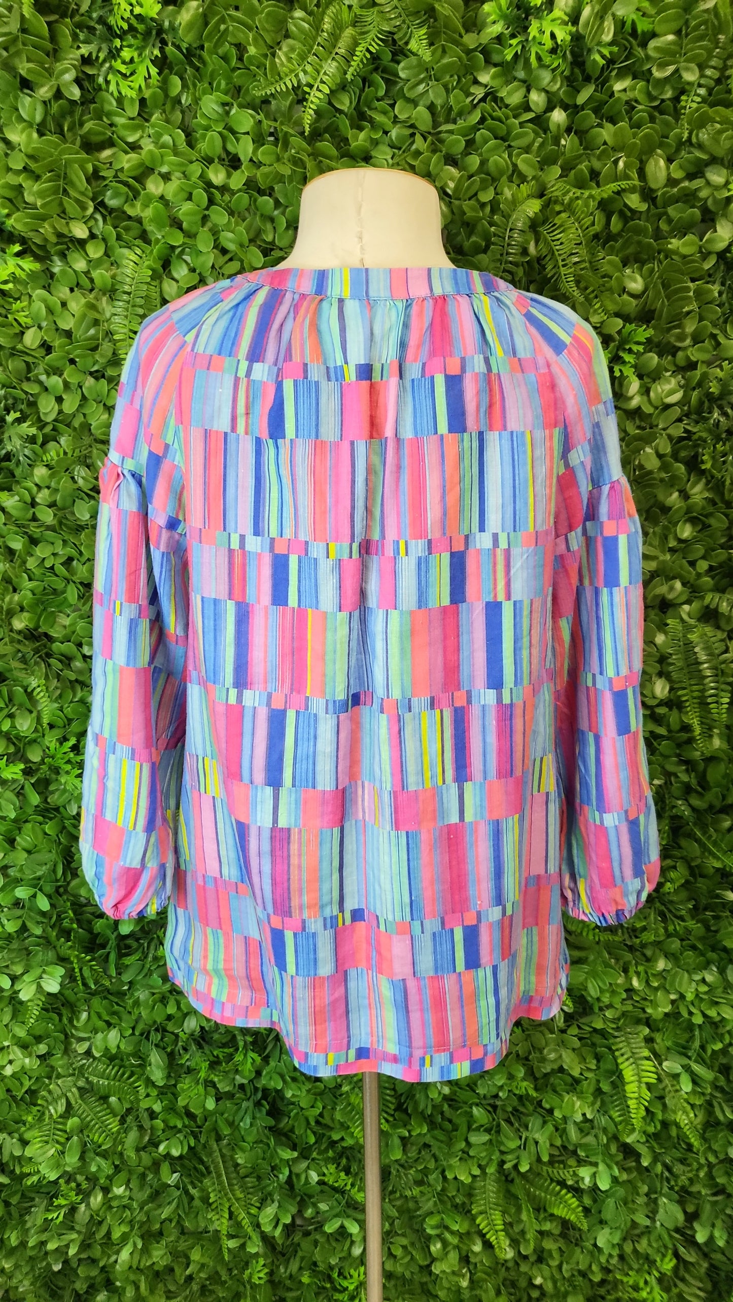 Blue Illusion Multi Linen Shirt (10)