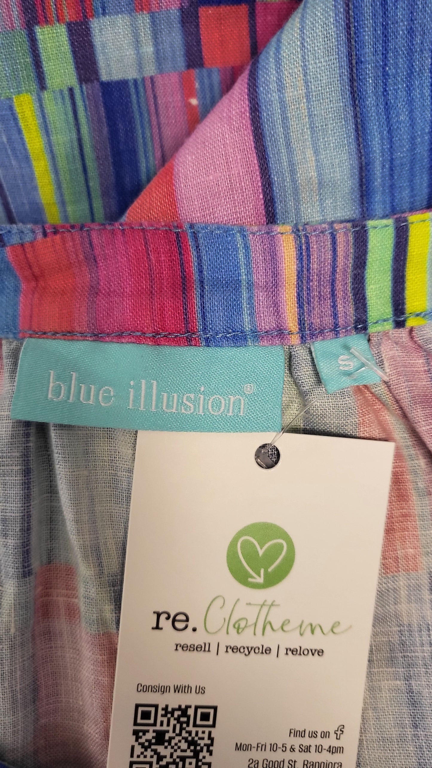 Blue Illusion Multi Linen Shirt (10)