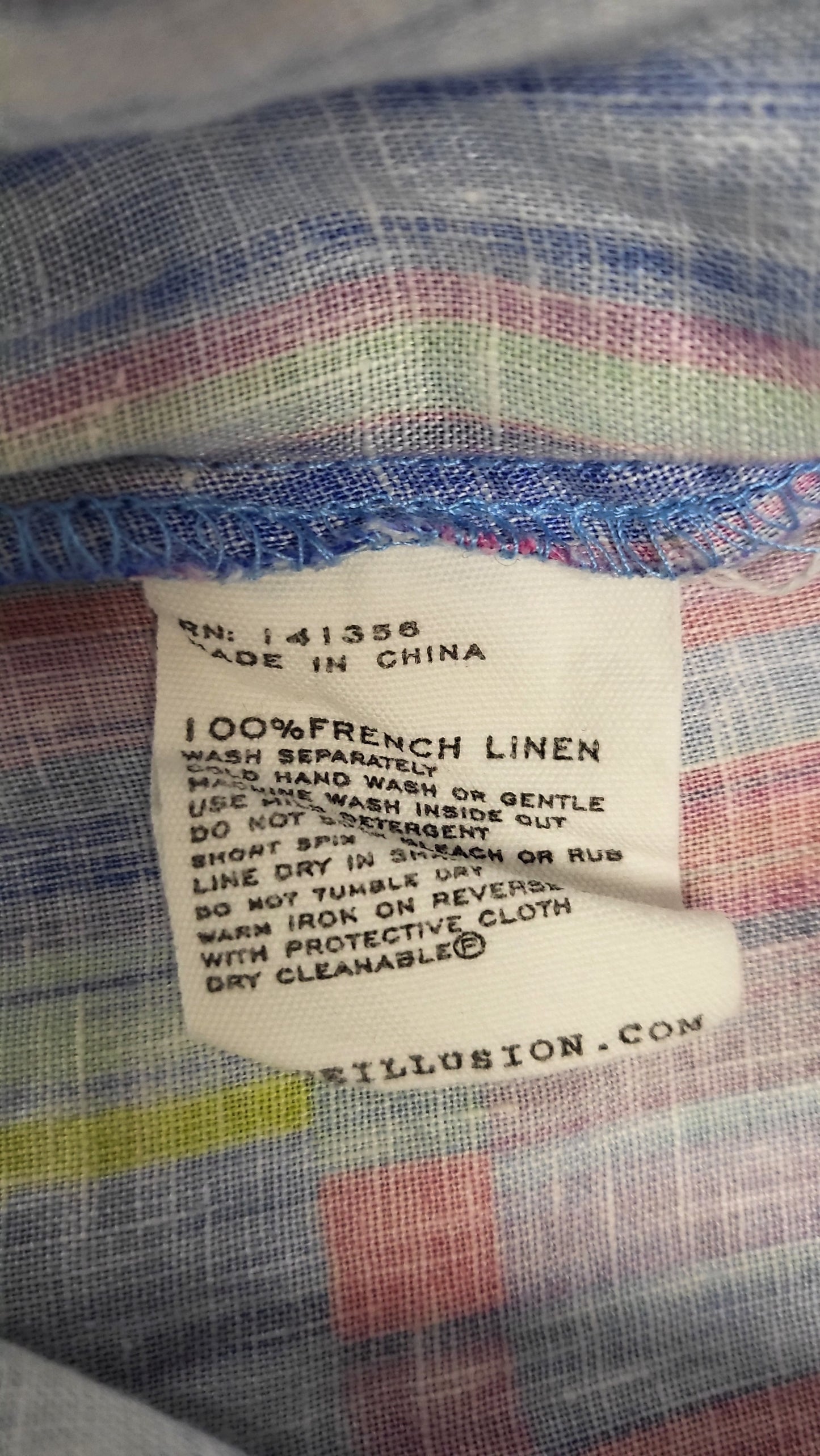 Blue Illusion Multi Linen Shirt (10)