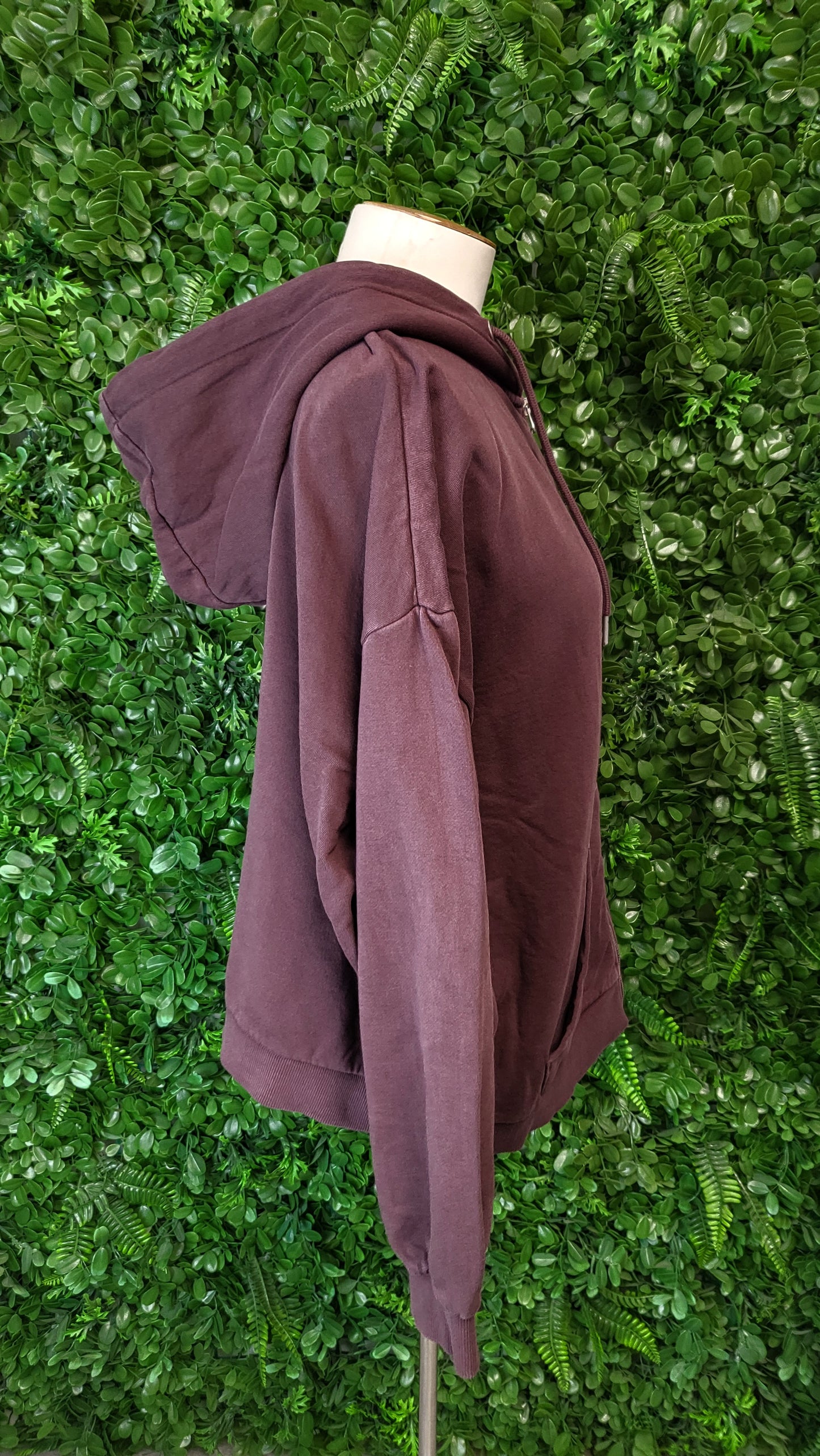 Elementary Brown Zip Up Hoodie (14-16)