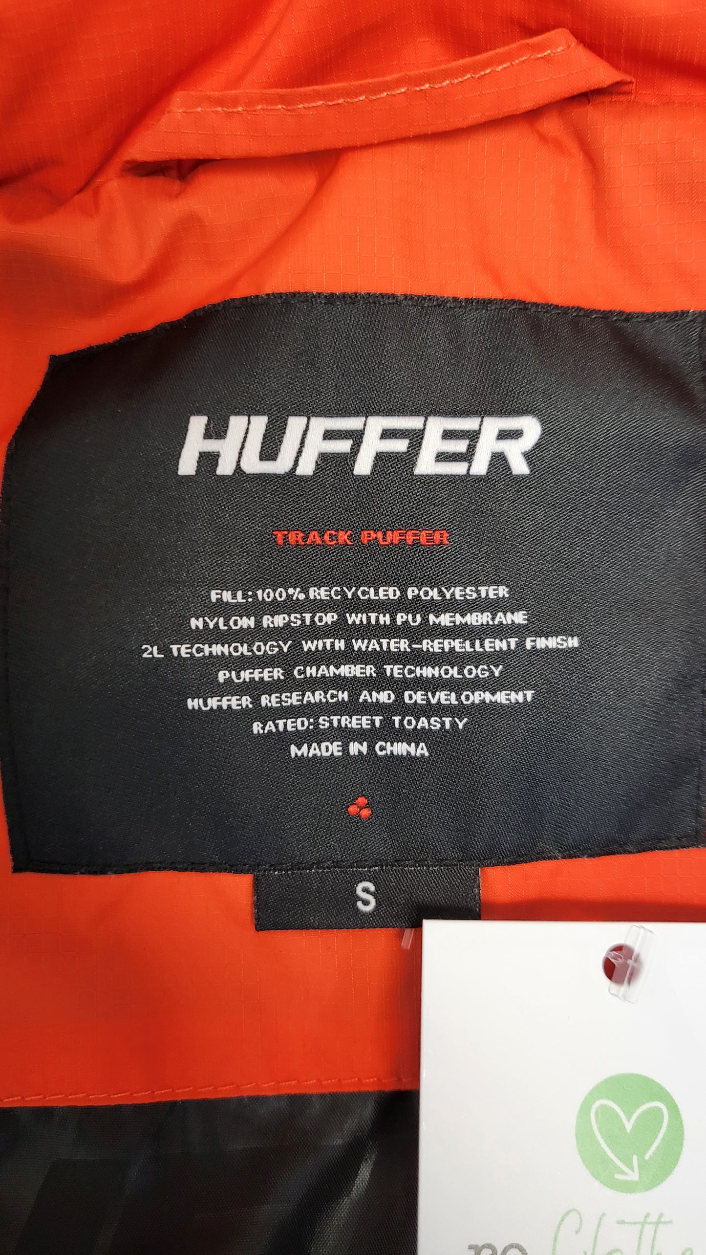 Huffer Orange Track Puffer (10-12)