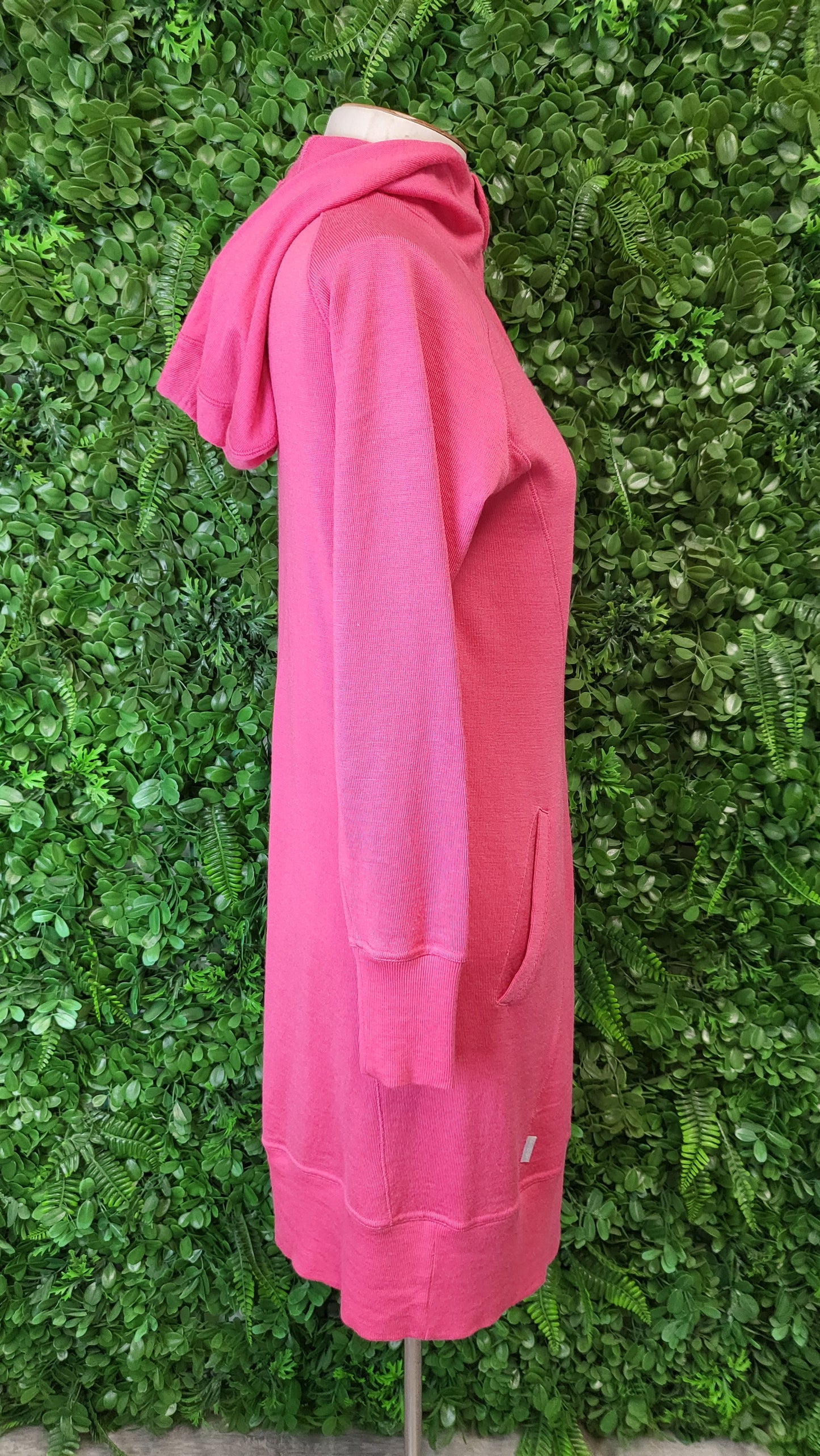 Isobar Pink Longline Merino Cardi (10)
