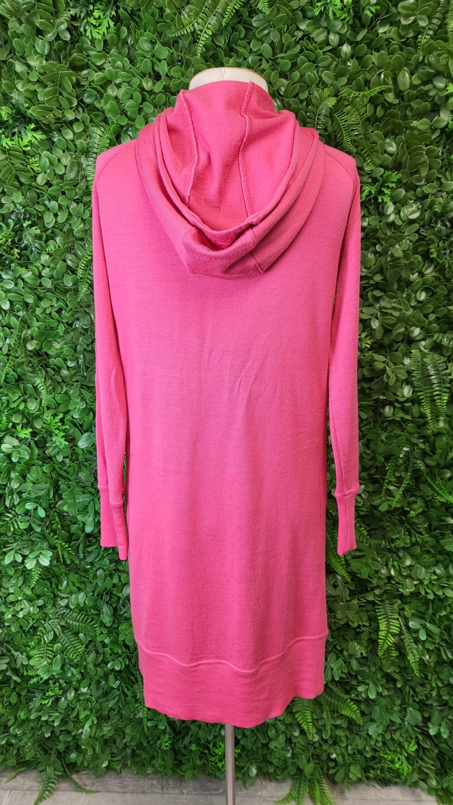 Isobar Pink Longline Merino Cardi (10)