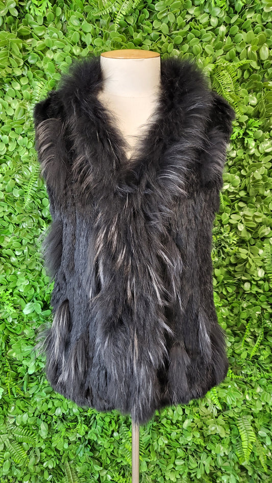 Unknown Black Rabbit Fur Vest (12)