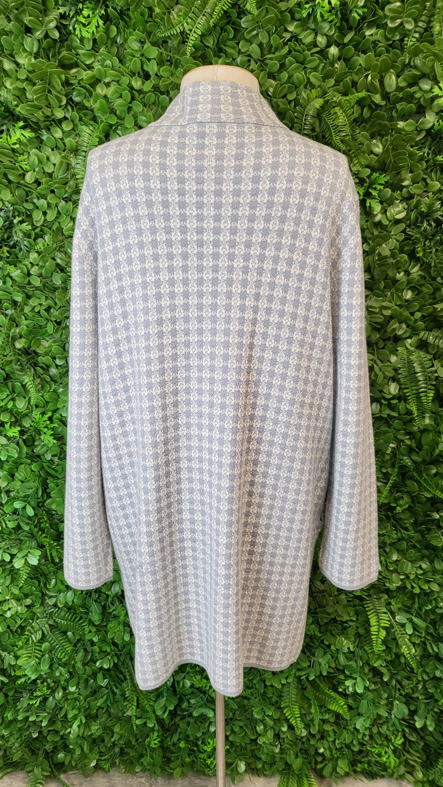 Unknown Check Knit Jacket (10-12)
