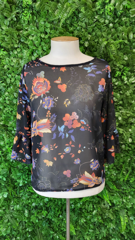 Zack Print Sheer Top (8)