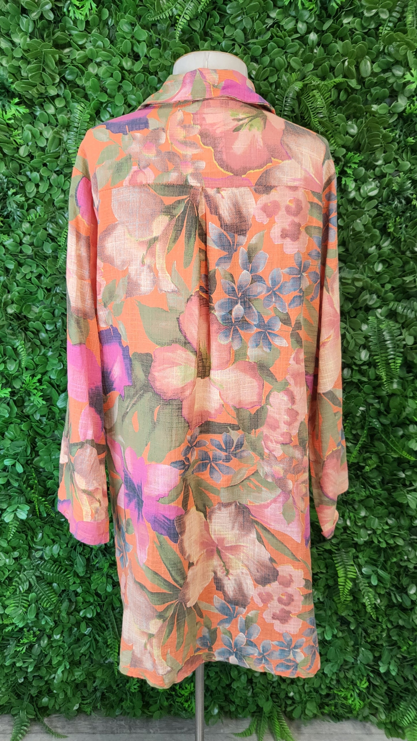 Mudflower Floral Longline Shirt (12-14)
