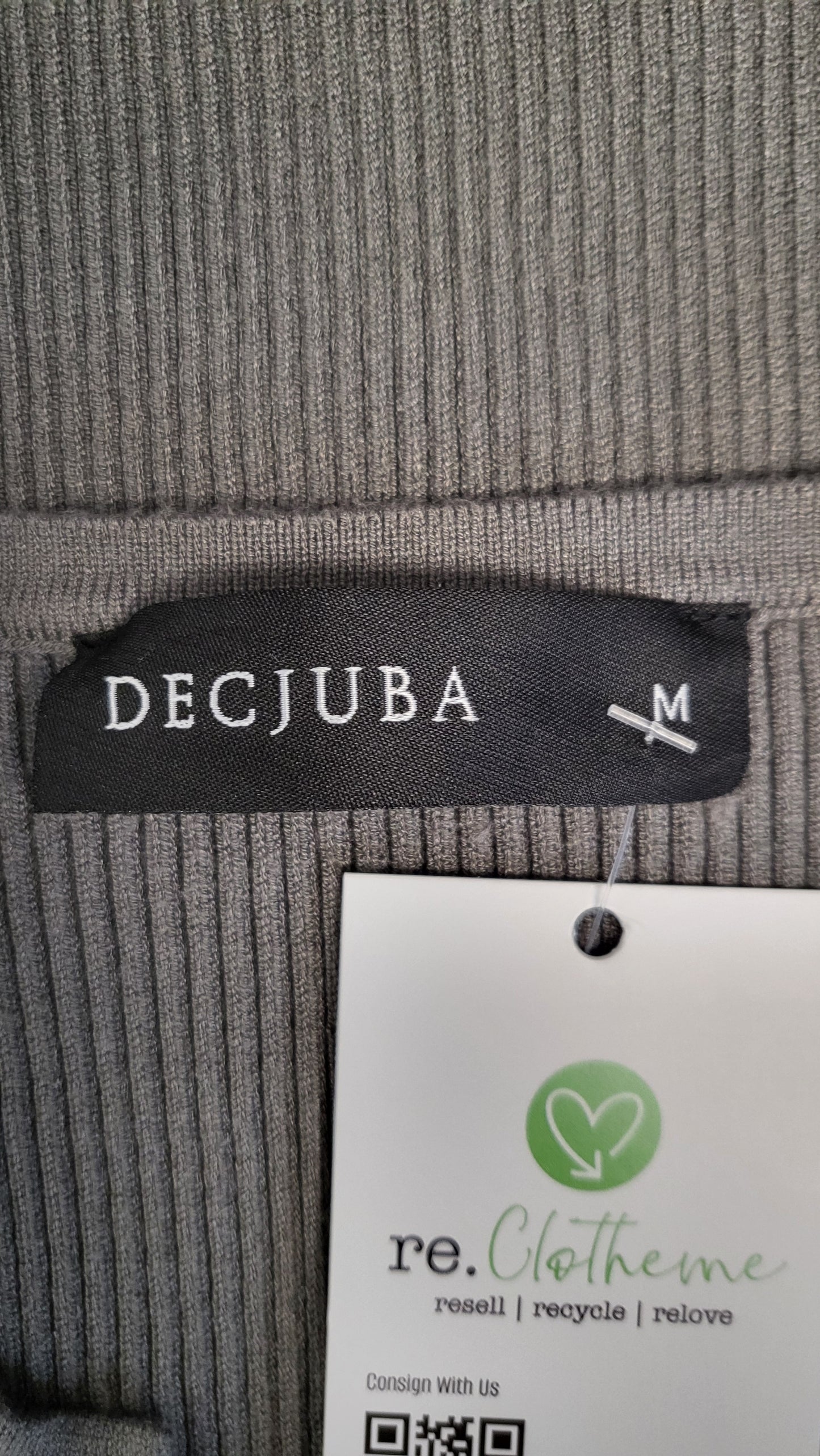 Decjuba Olive Ribbed Top (10)