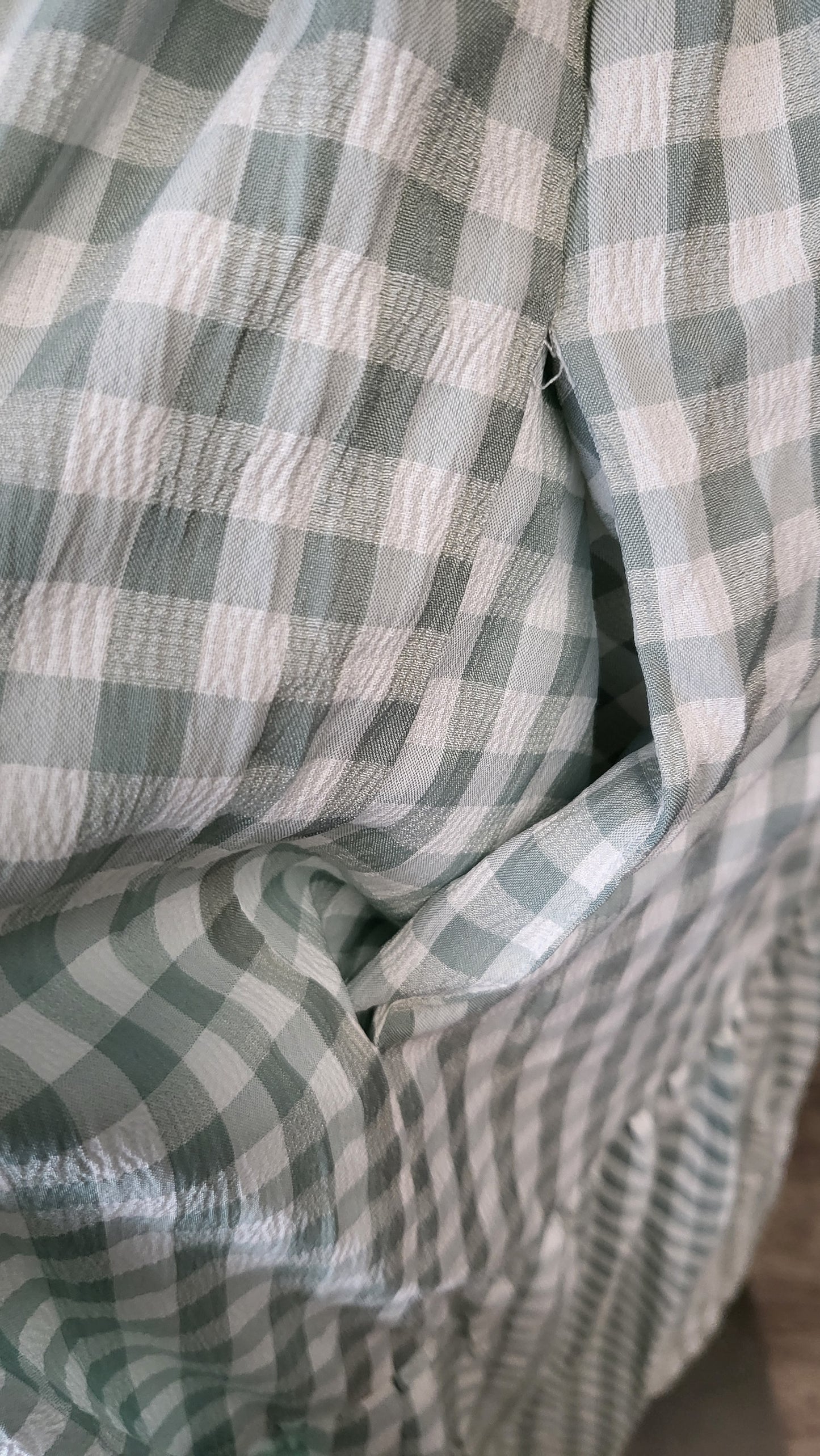 Drama The Label Green Gingham Dress (10)