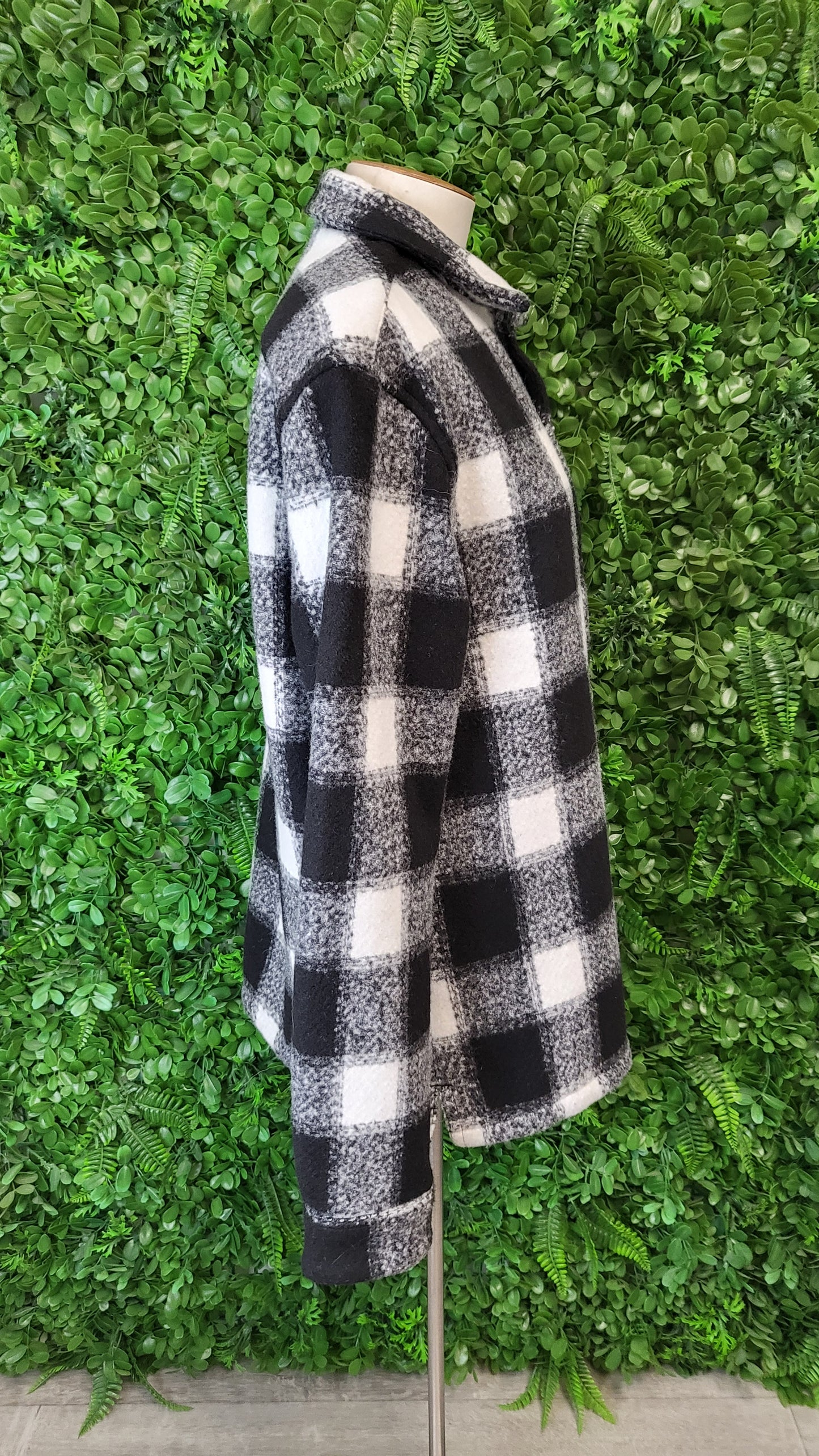 All Saints Black/White Shacket/Overshirt (14-16)