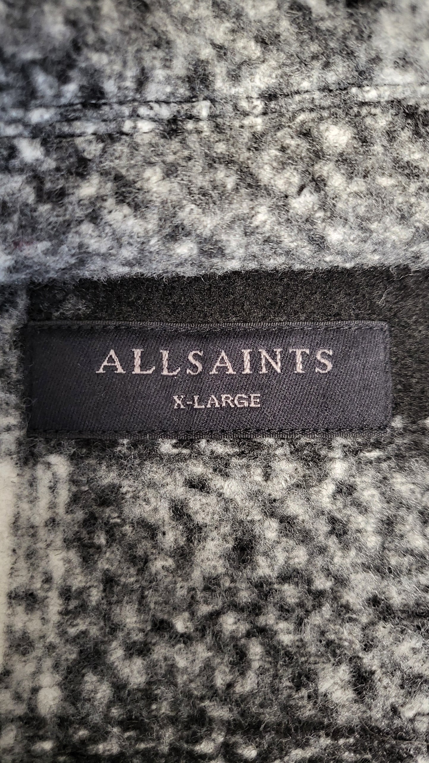 All Saints Black/White Shacket/Overshirt (14-16)