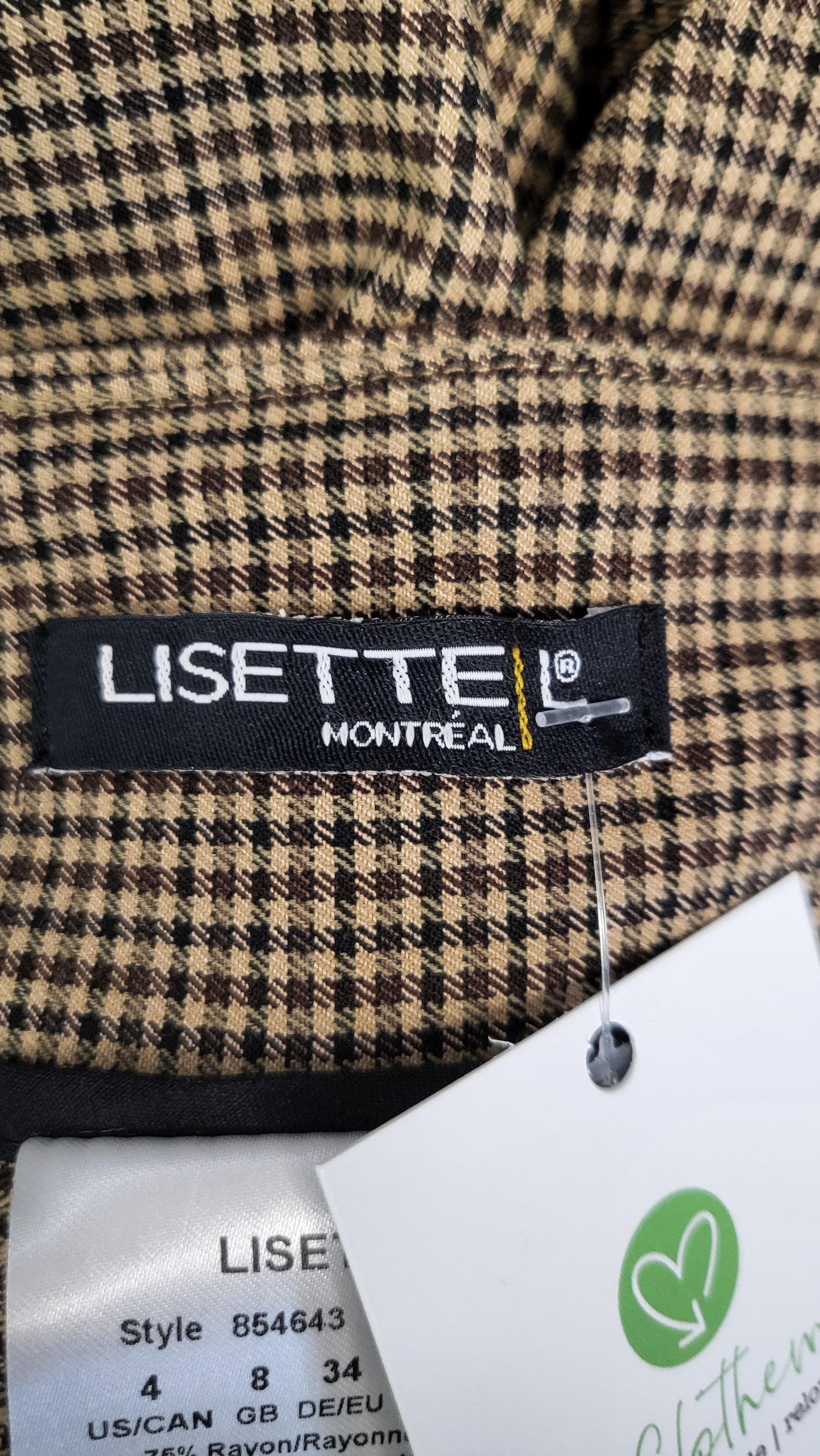 Lisette Brown Check Pants (10)