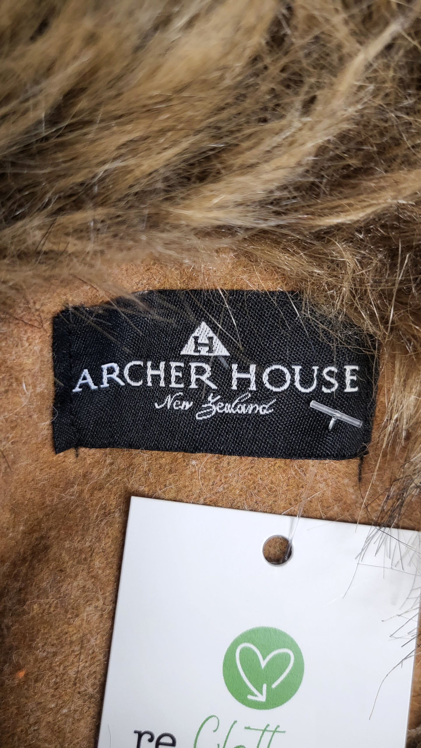 Cream Archer House Faux Fur Trim Poncho Cream