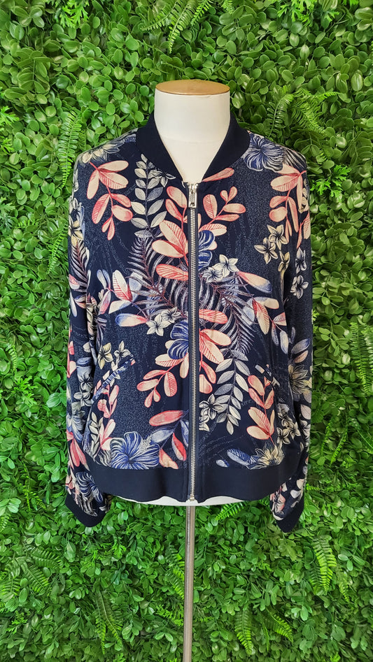 Lemon Tree Floral Print Bomber (14)