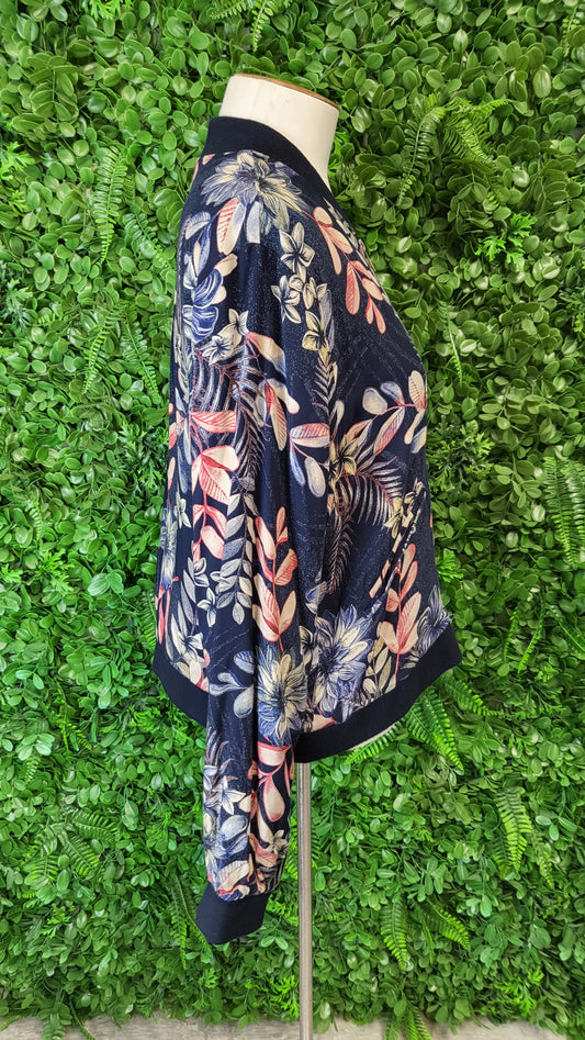 Lemon Tree Floral Print Bomber (14)