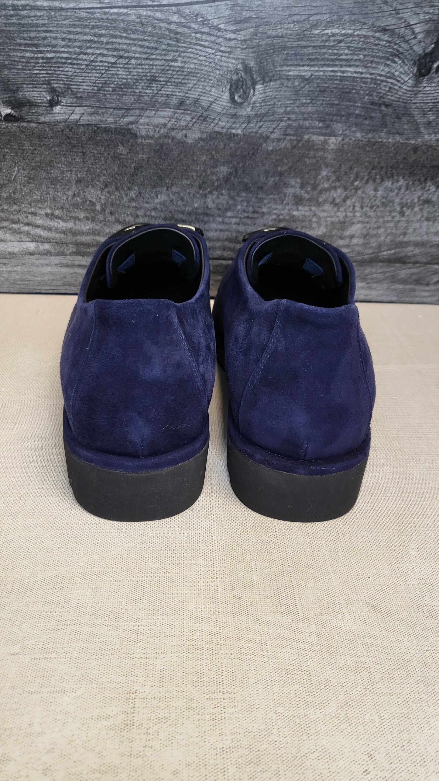 Minx Navy Suede Loafer (38)