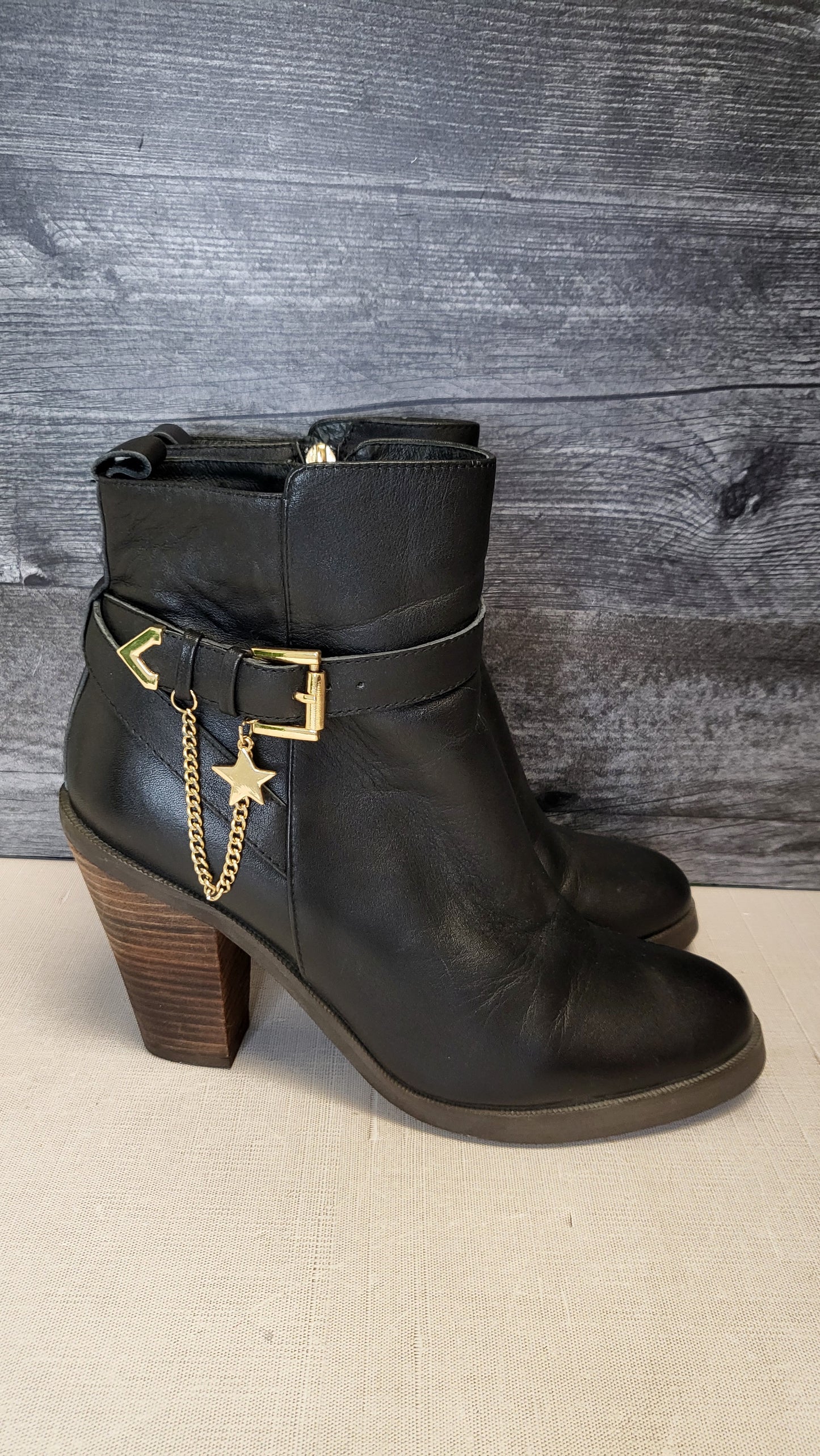 Miss Wilson Black Chain Boot 39