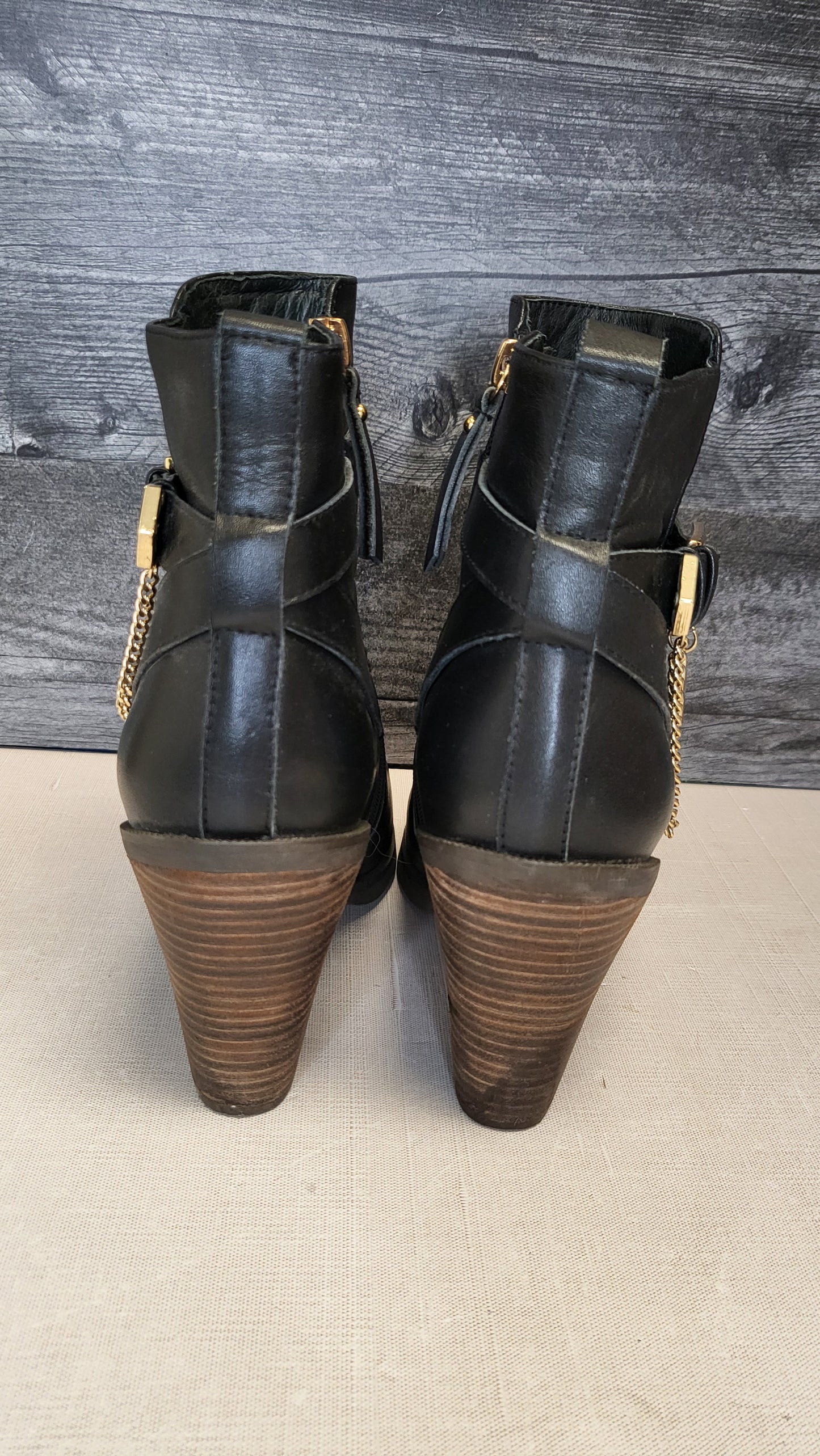 Miss Wilson Black Chain Boot 39