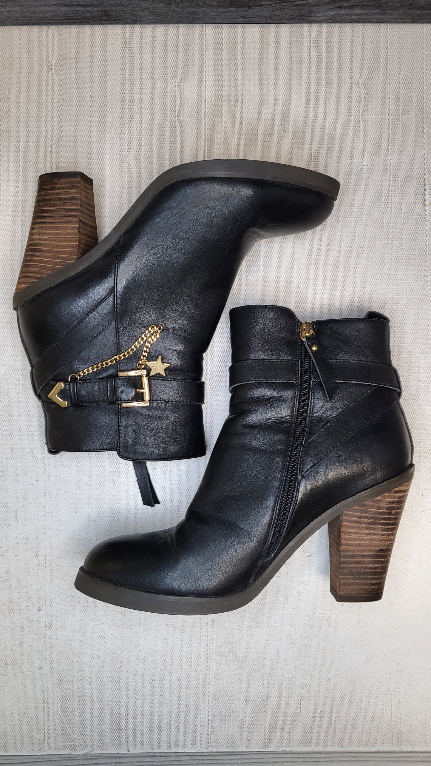 Miss Wilson Black Chain Boot 39