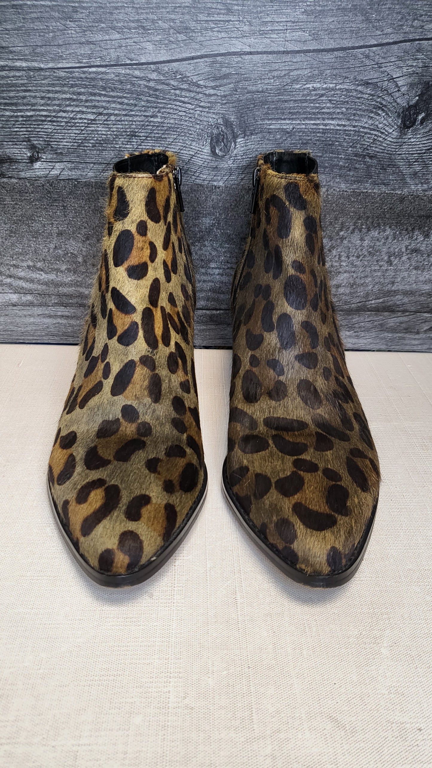 Isabella Anselmi Olive Leopard Print Boot (38)